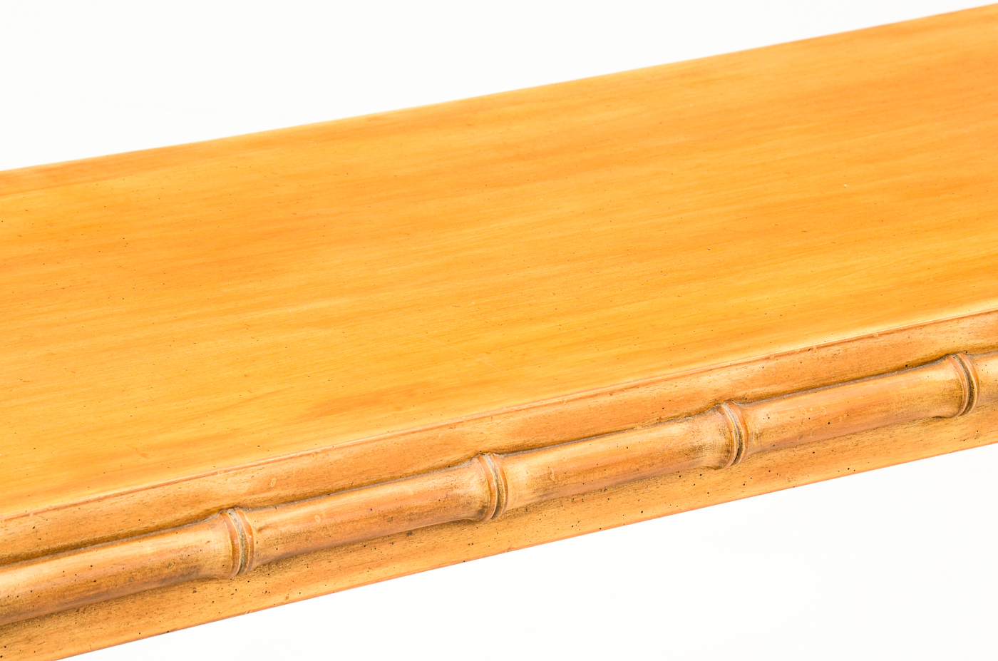 Console Table with Bamboo Motif Trim
