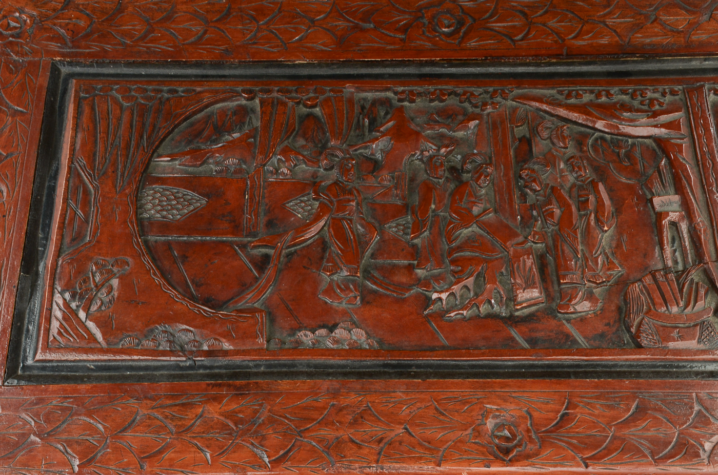 Chinese Carved Wood Chest