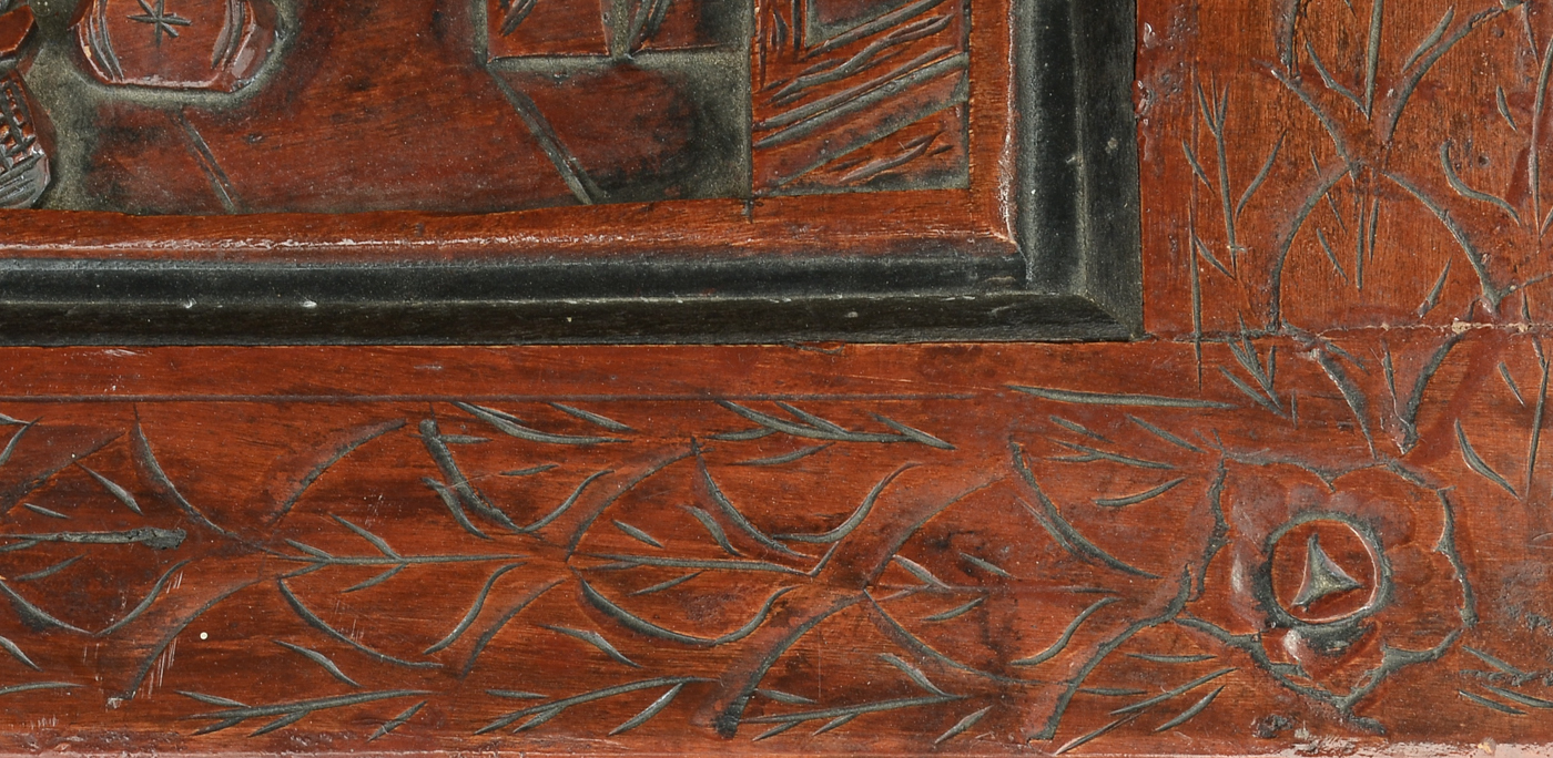 Chinese Carved Wood Chest