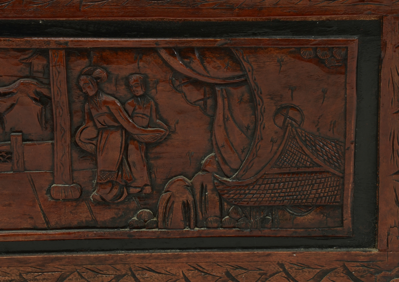 Chinese Carved Wood Chest