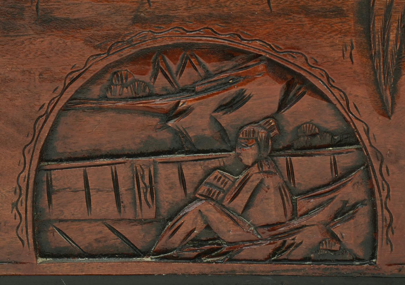 Chinese Carved Wood Chest