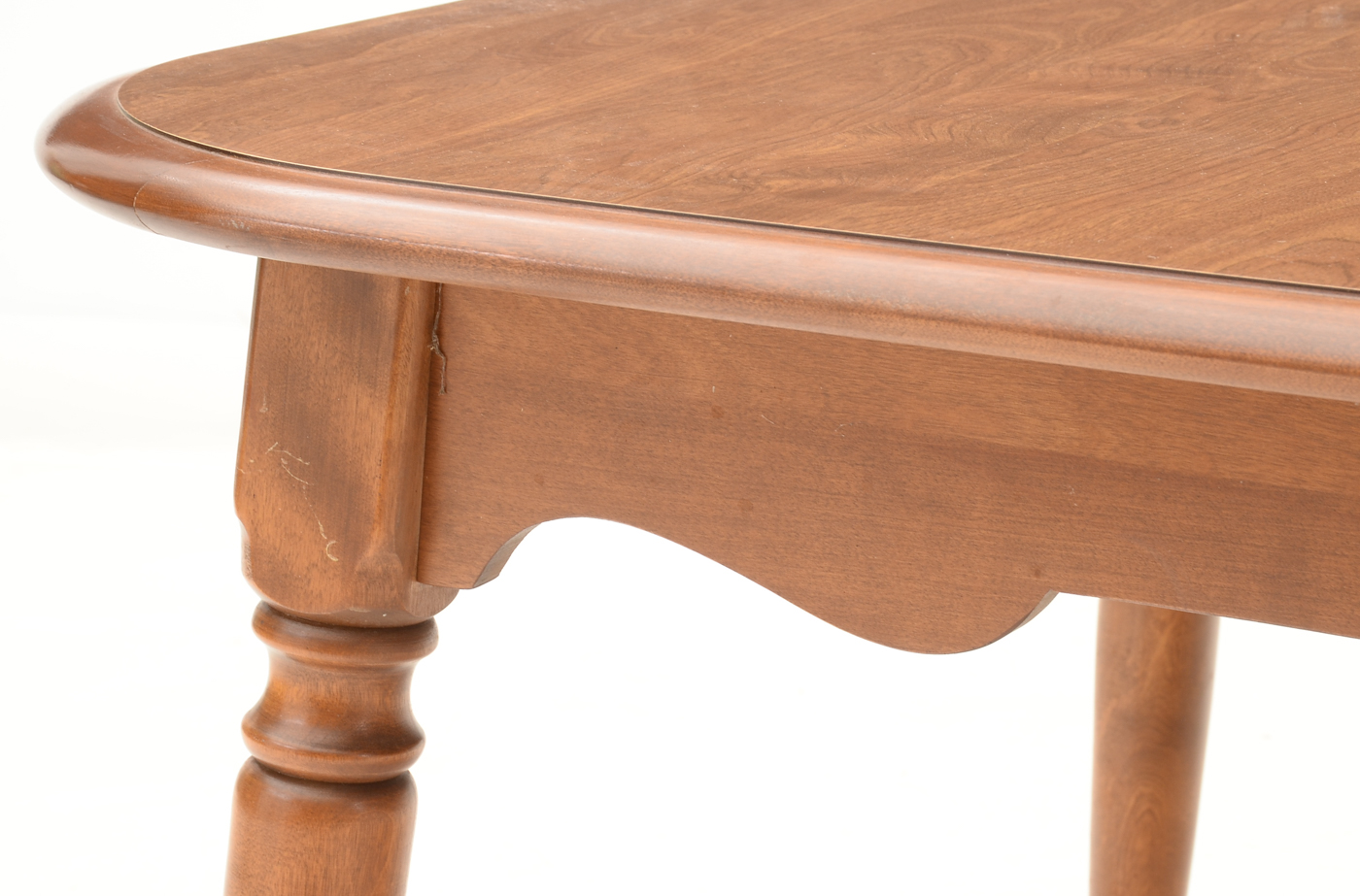 Ethan Allen Maple Dining Table and Six Chairs