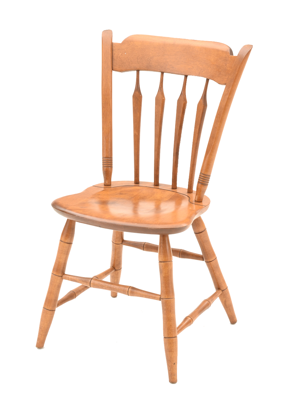 Ethan Allen Maple Dining Table and Six Chairs