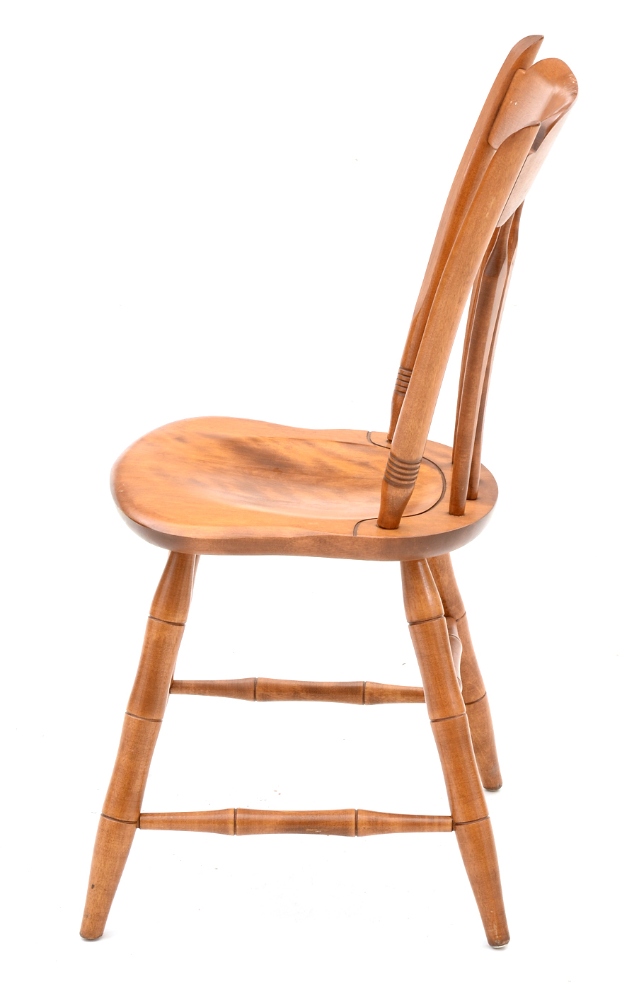 Ethan Allen Maple Dining Table and Six Chairs