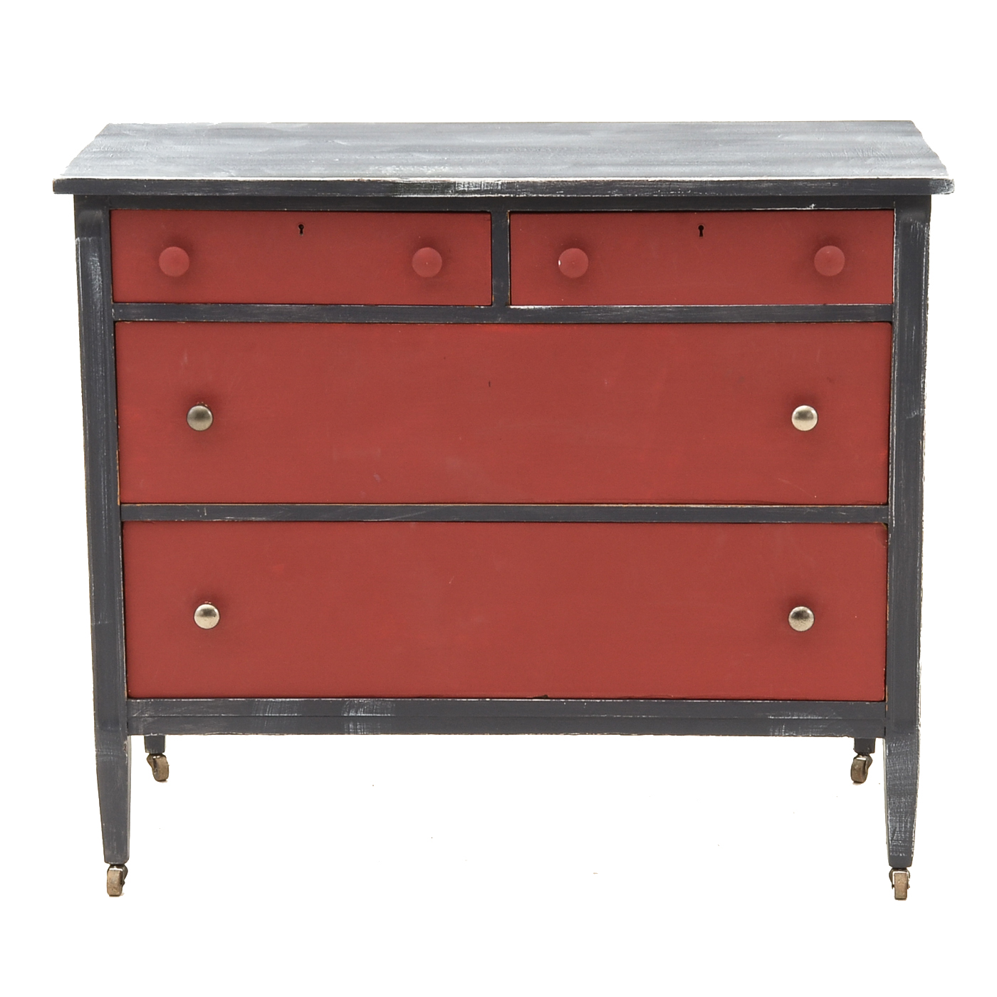 Rustic Hand-painted Chest of Drawers