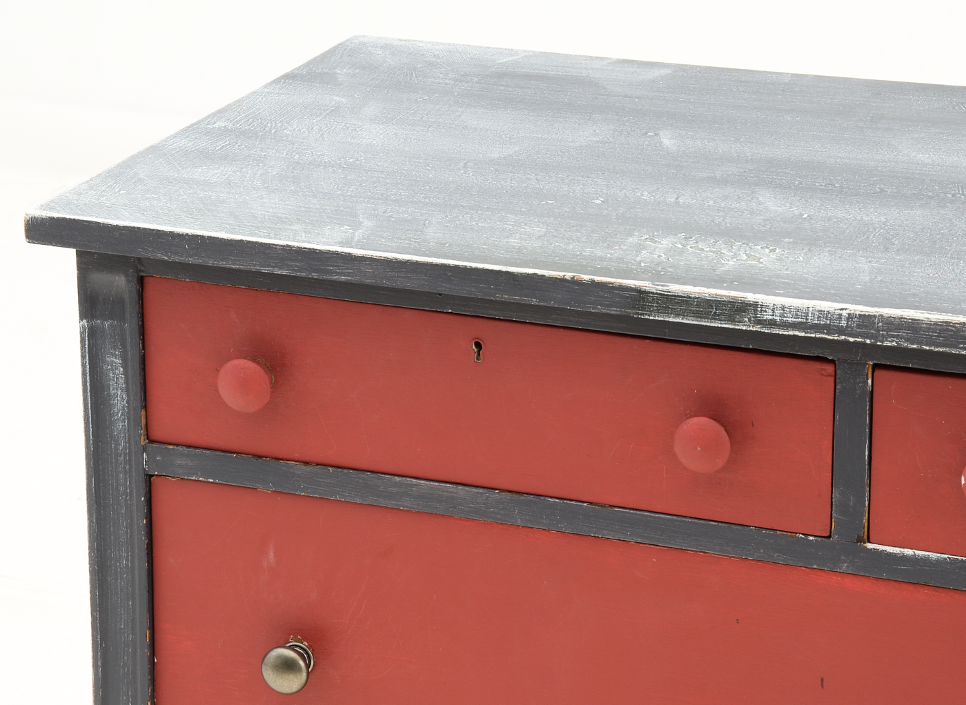 Rustic Hand-painted Chest of Drawers