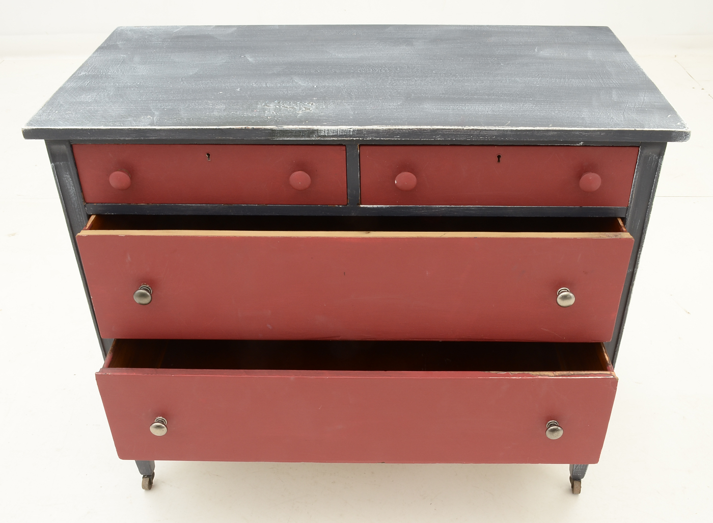 Rustic Hand-painted Chest of Drawers