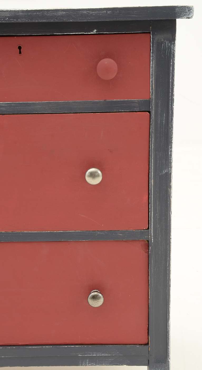 Rustic Hand-painted Chest of Drawers