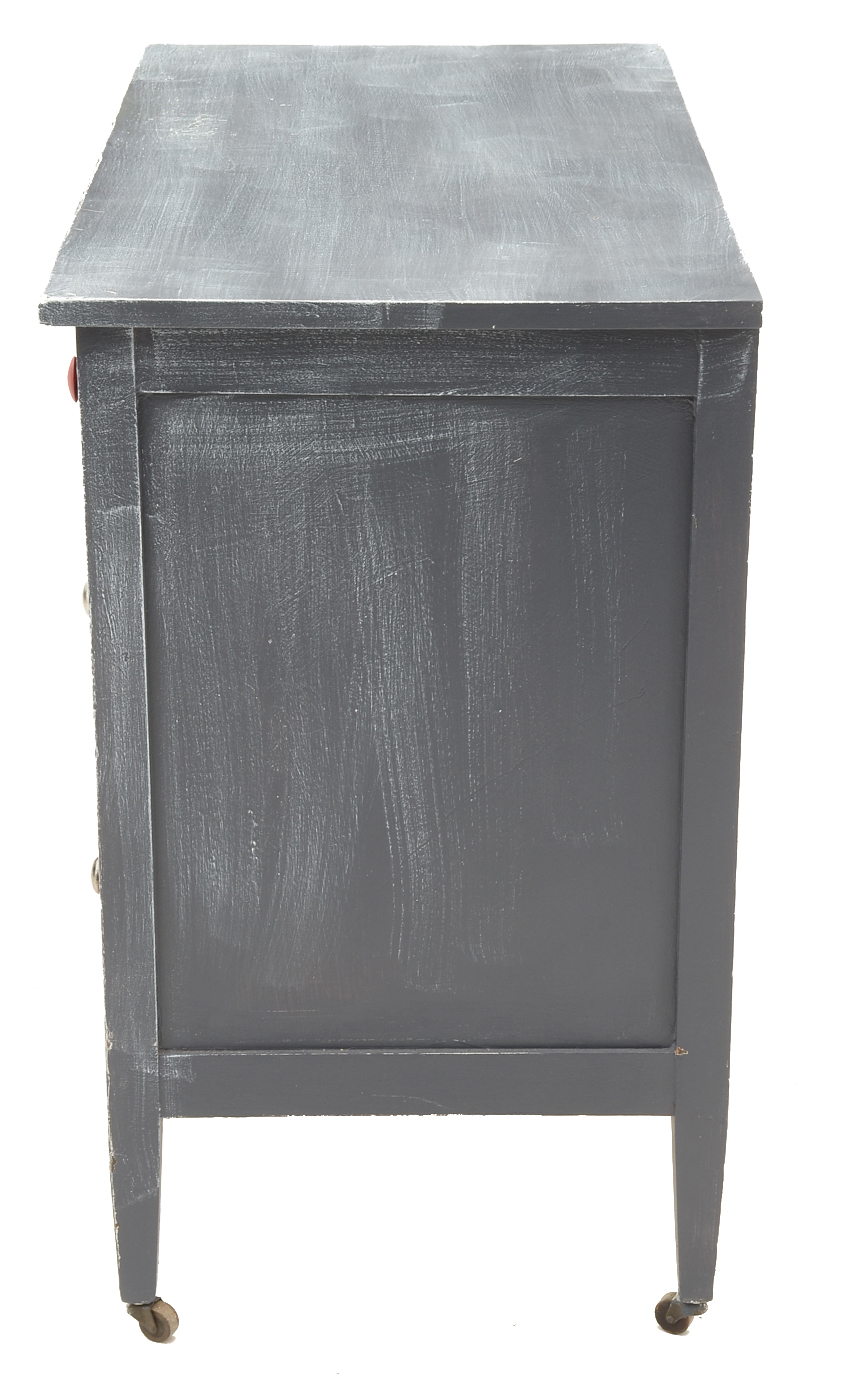 Rustic Hand-painted Chest of Drawers