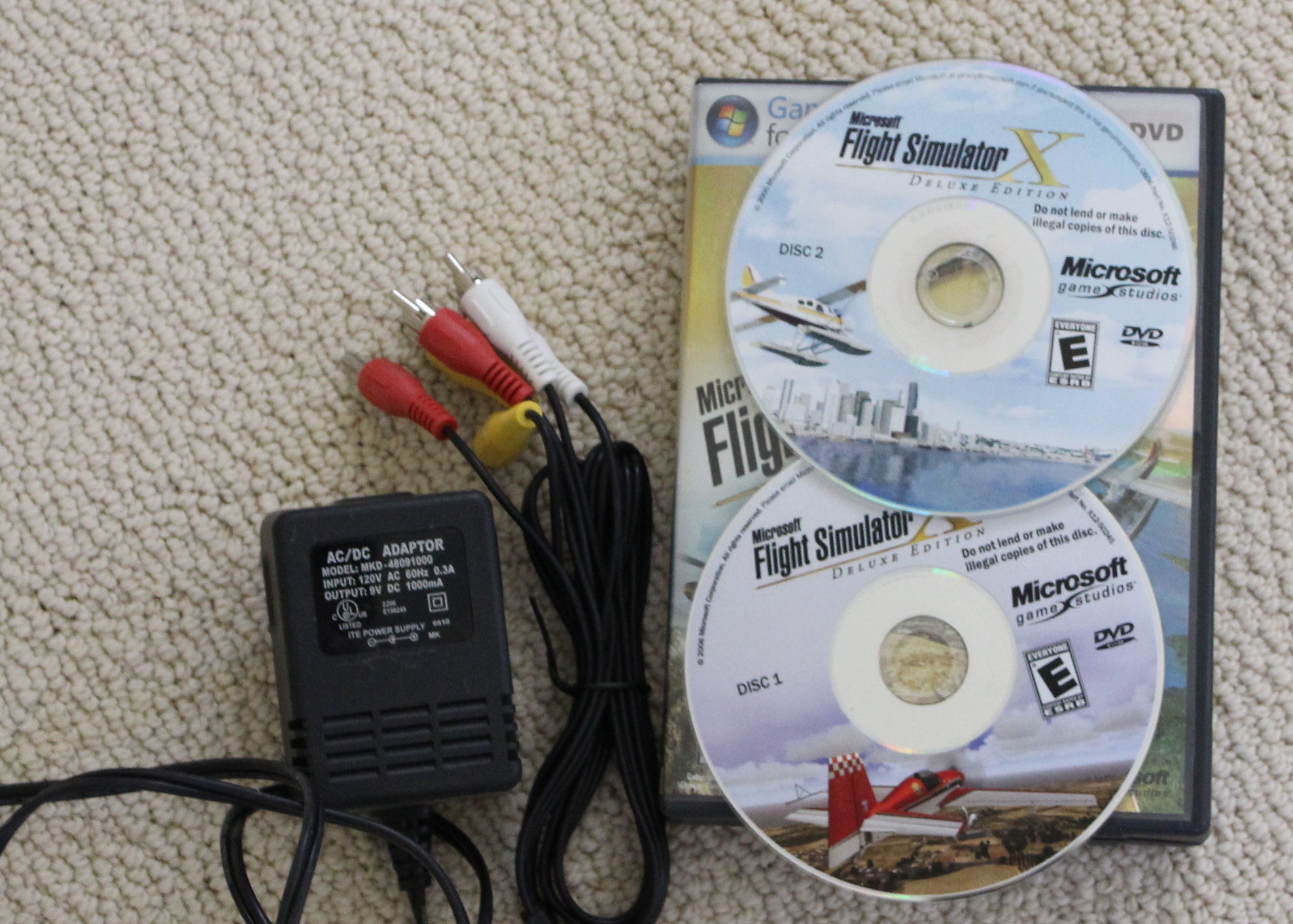 Gaming Chair and Flight Simulator Game