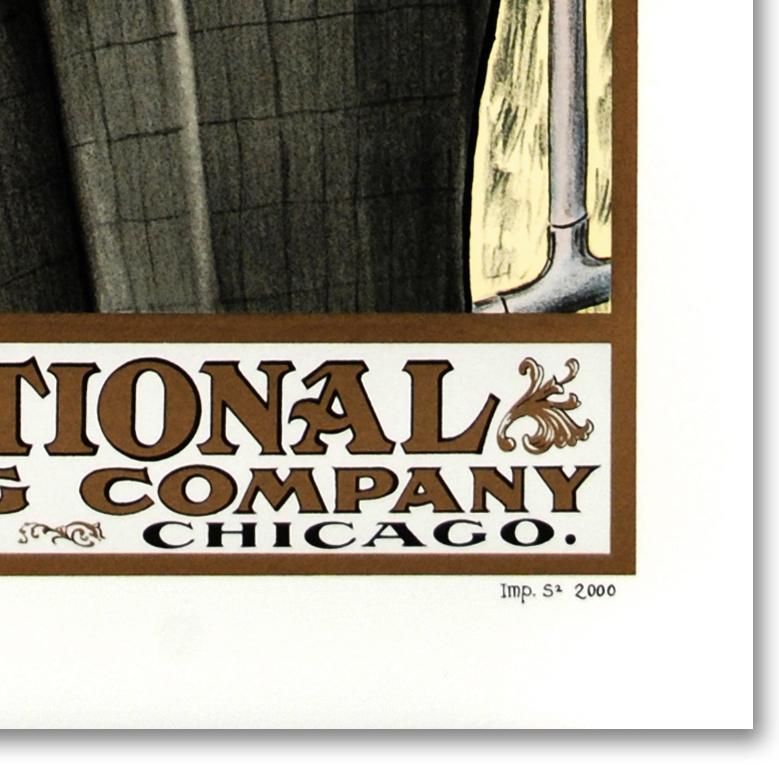 RE Society Hand Pulled Lithograph "International Tailoring"