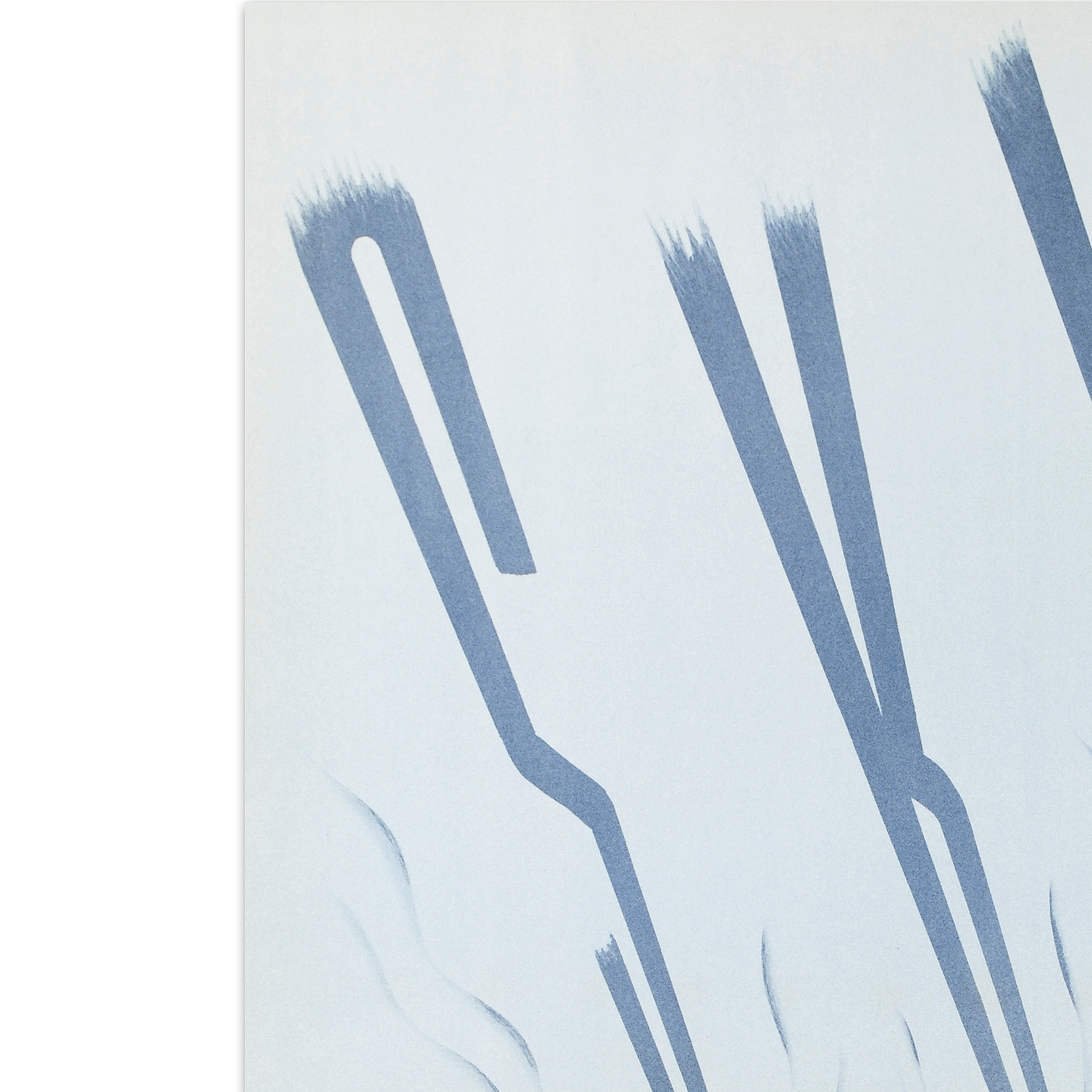 Maurier Lithograph "Ski at Lake Placid"