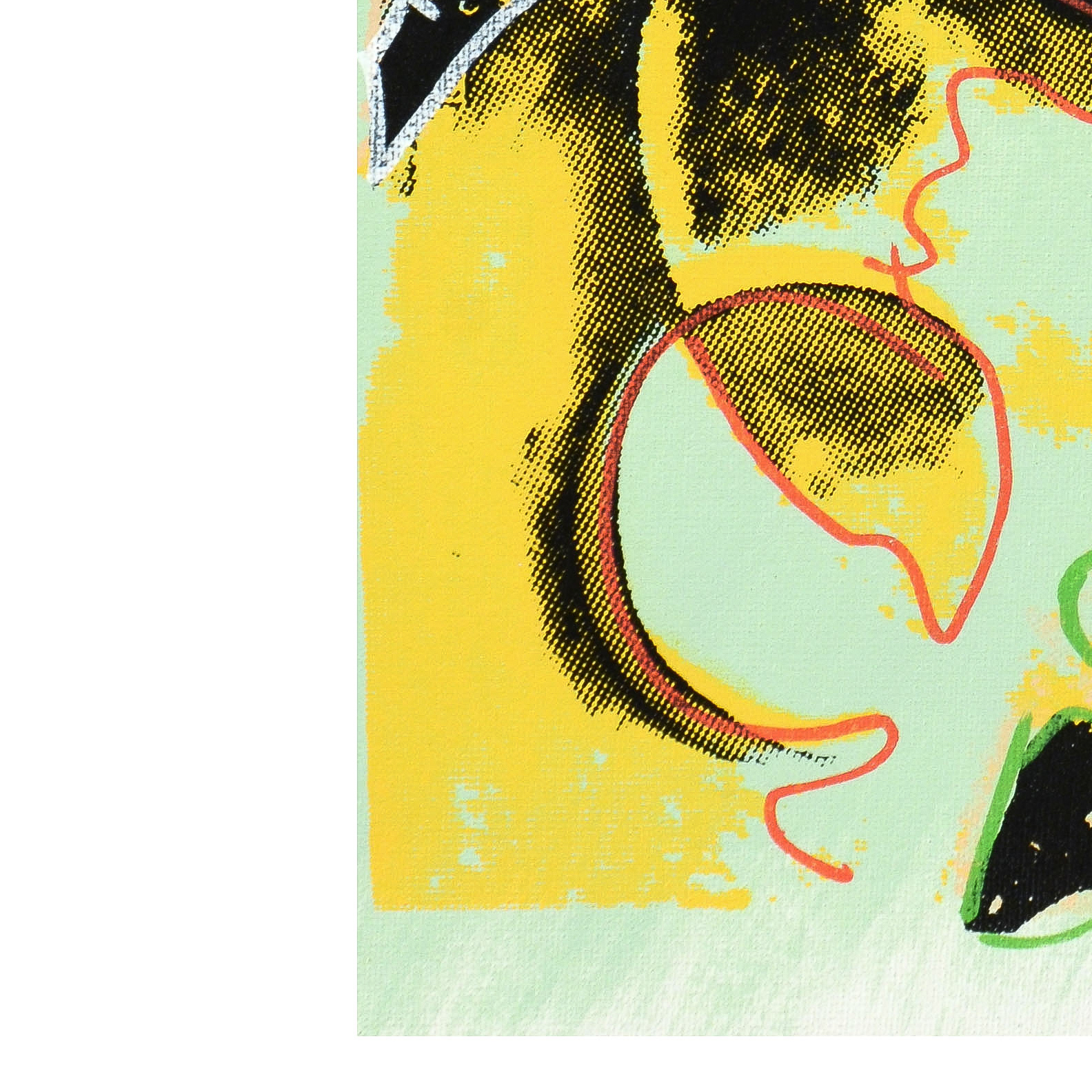 Ringo Mixed Media Painting on Canvas "Farmer and His Cow"