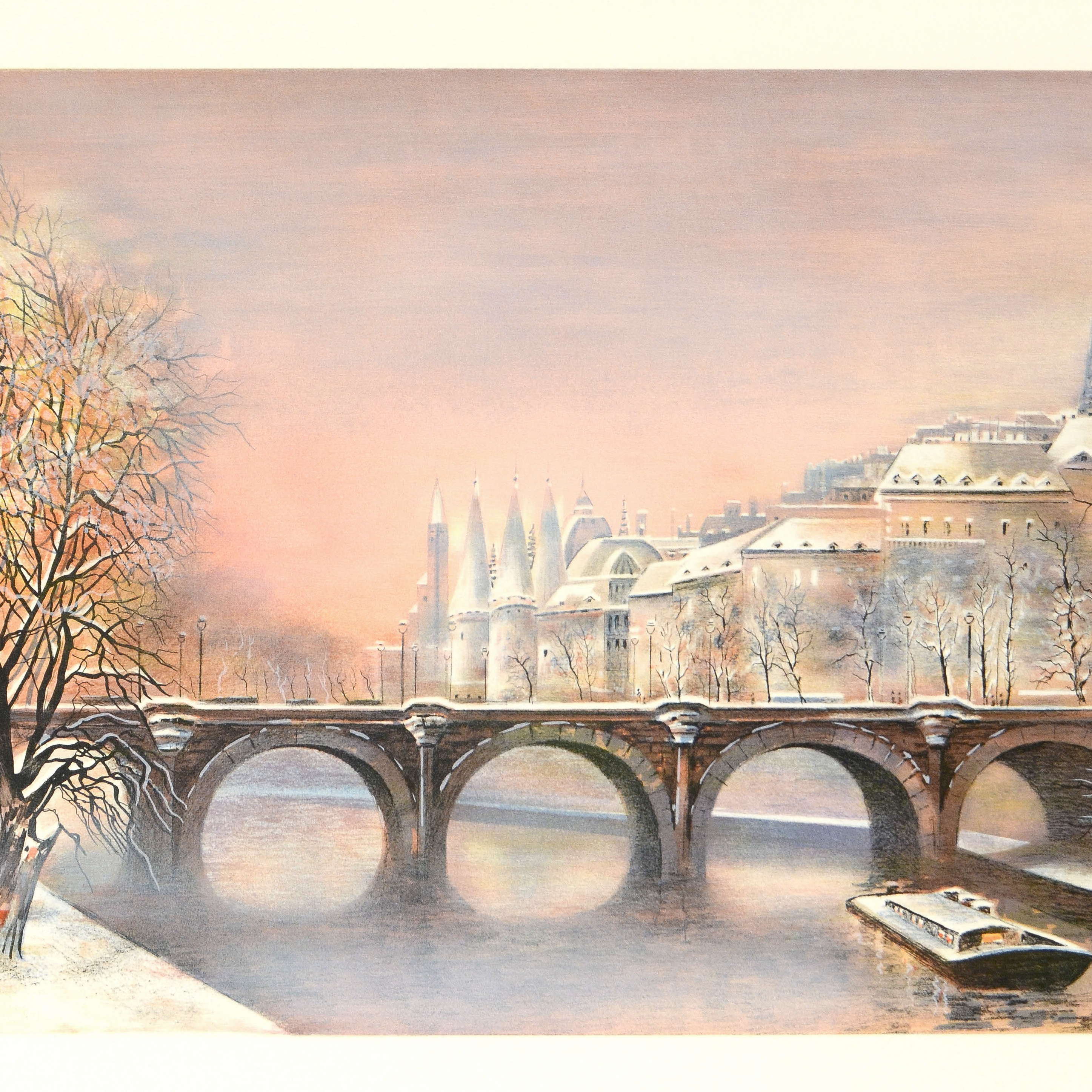 Antonio Rivera Limited Edition Lithograph on Paper "Conciergerie"