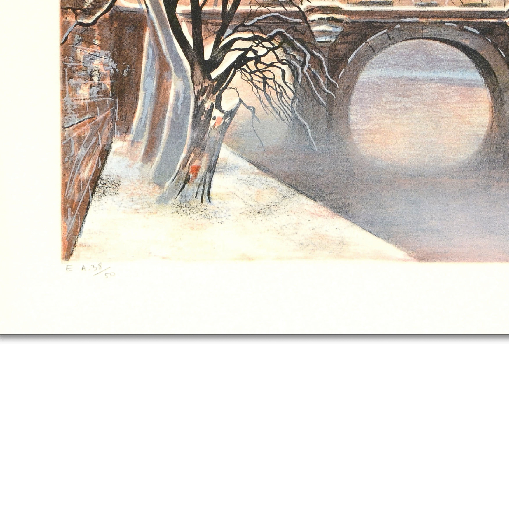 Antonio Rivera Limited Edition Lithograph on Paper "Conciergerie"