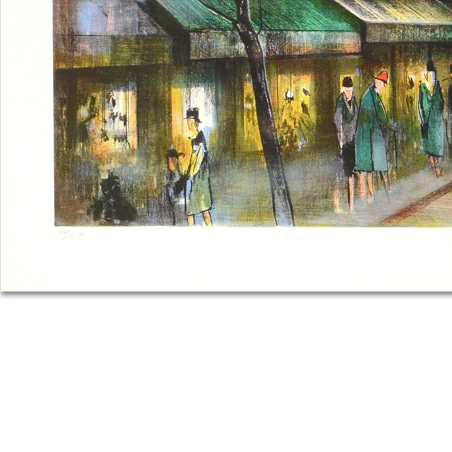 Antonio Rivera Limited Edition Lithograph on Paper "Montematre"