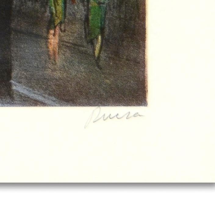 Antonio Rivera Limited Edition Lithograph on Paper "Montematre"