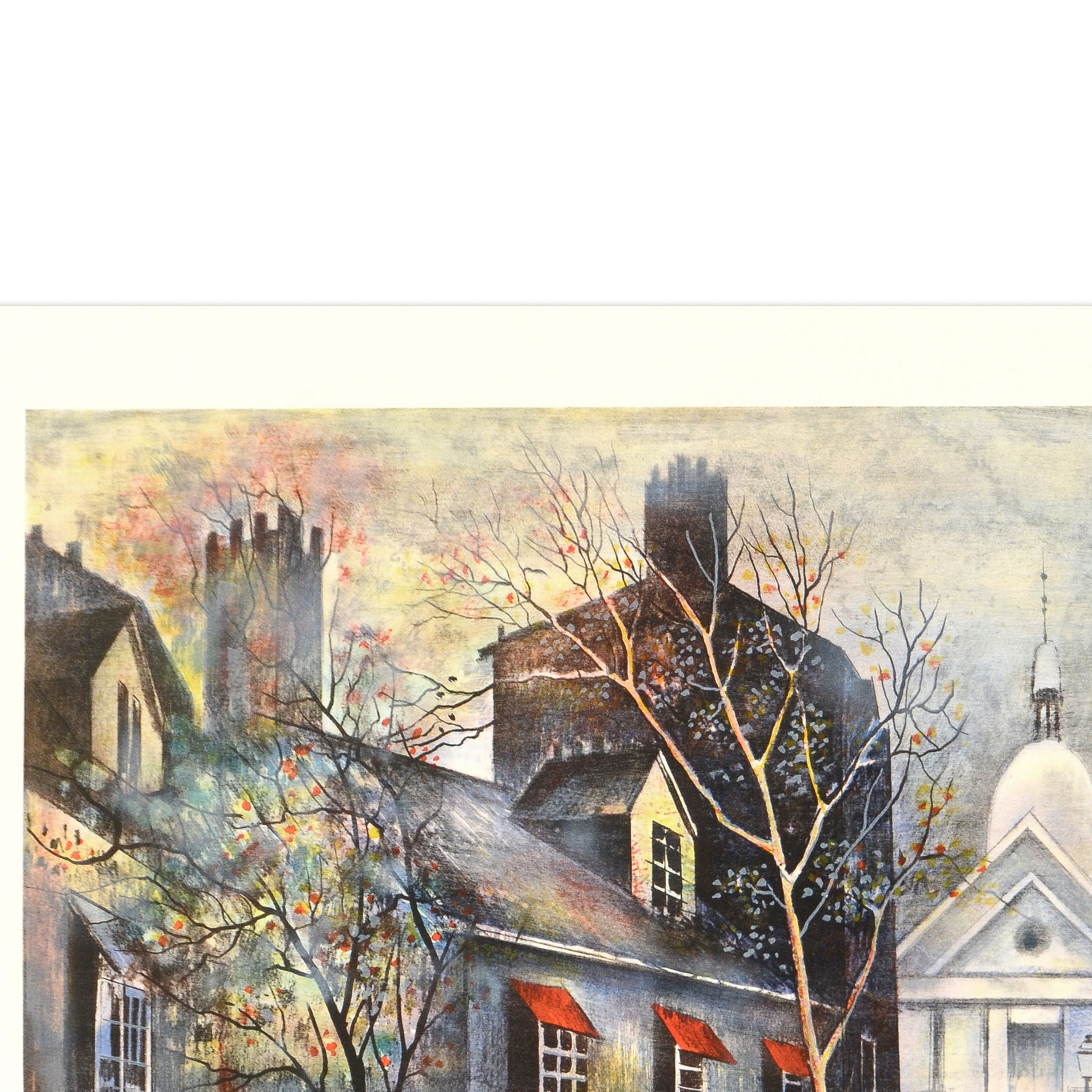 Antonio Rivera Limited Edition Lithograph on Paper "Montematre"