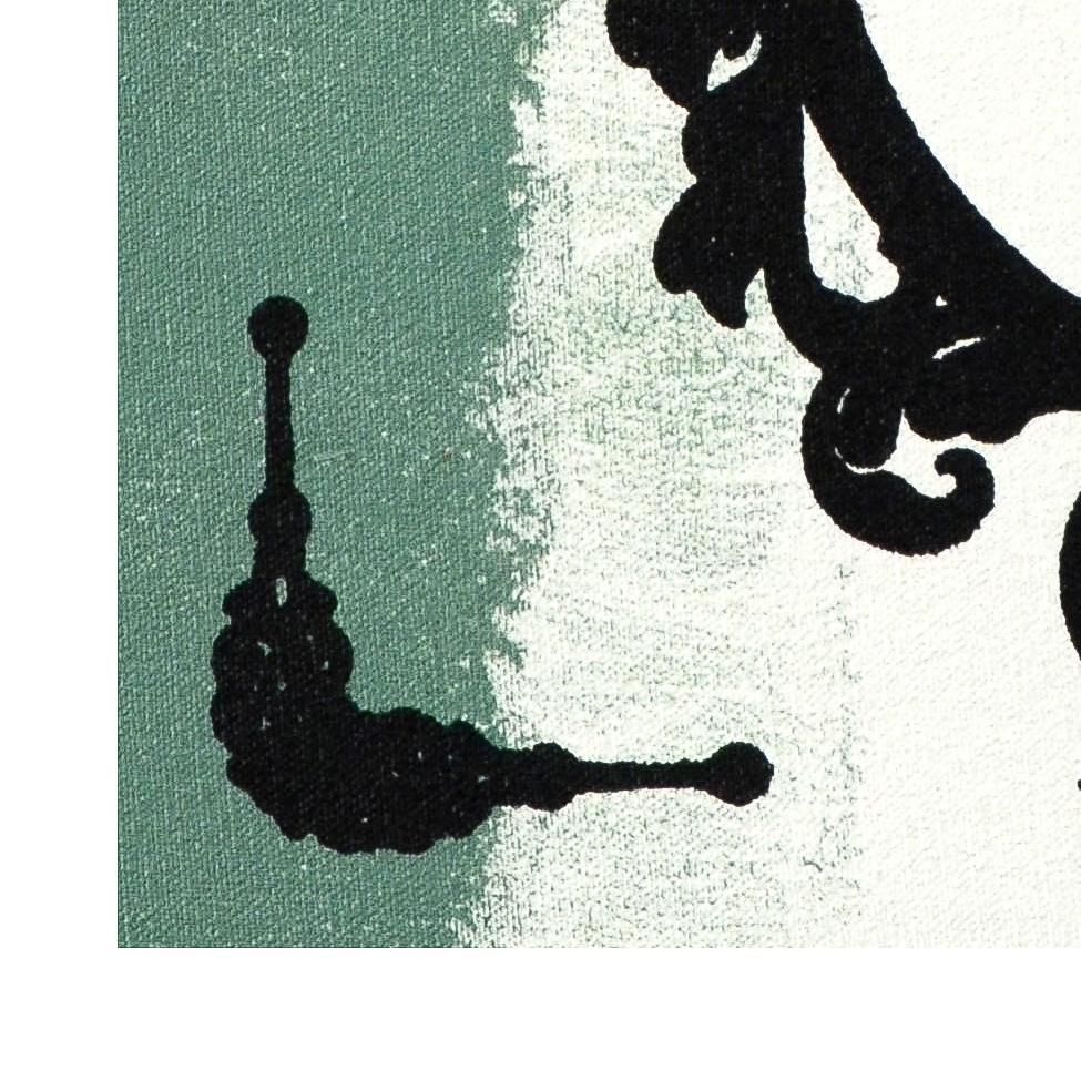 Gail Rodgers Hand Pulled Silkscreen and Acrylic Painting "Mirror Mirror (Series)"