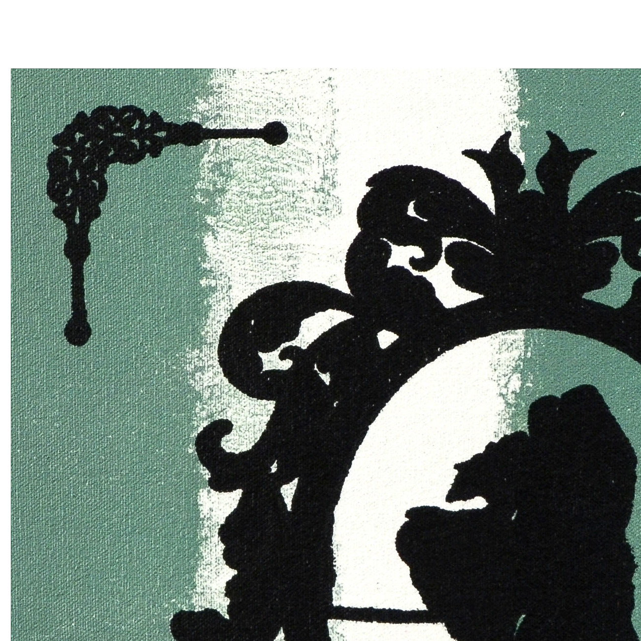 Gail Rodgers Hand Pulled Silkscreen and Acrylic Painting "Mirror Mirror (Series)"