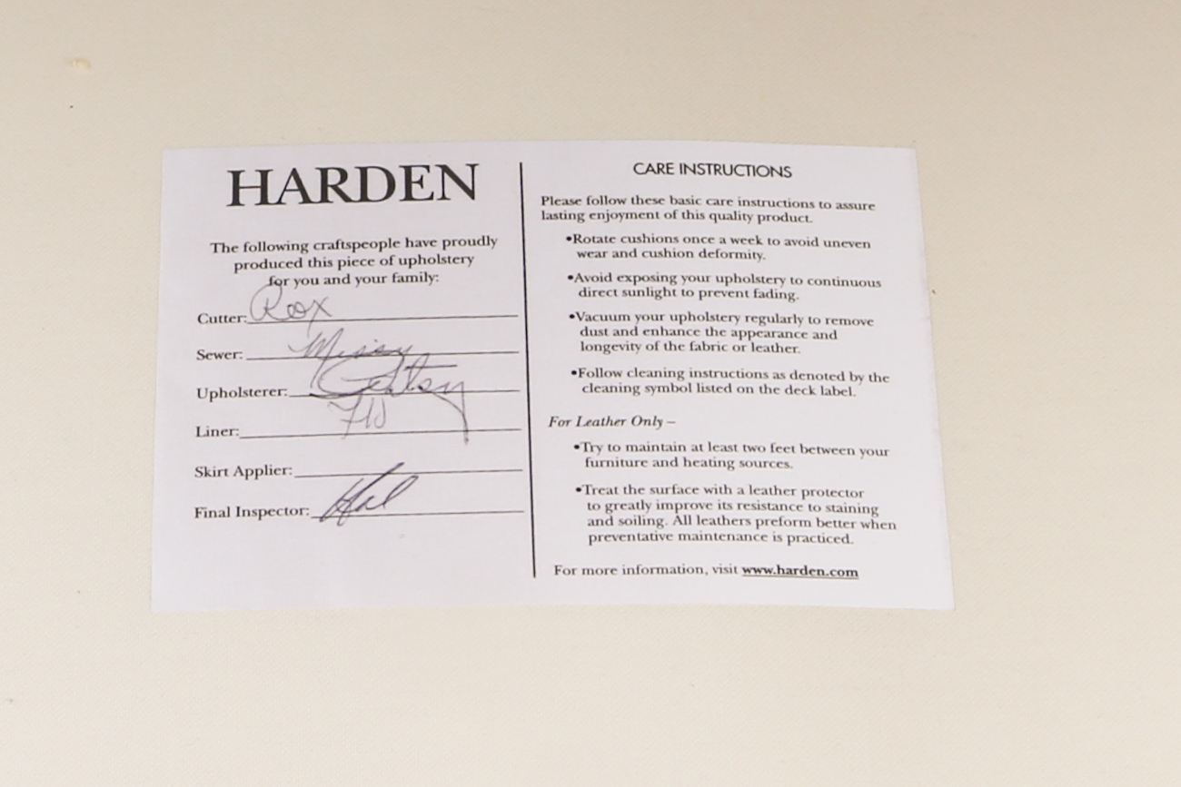 Harden Furniture Floral Upholstered Sofa