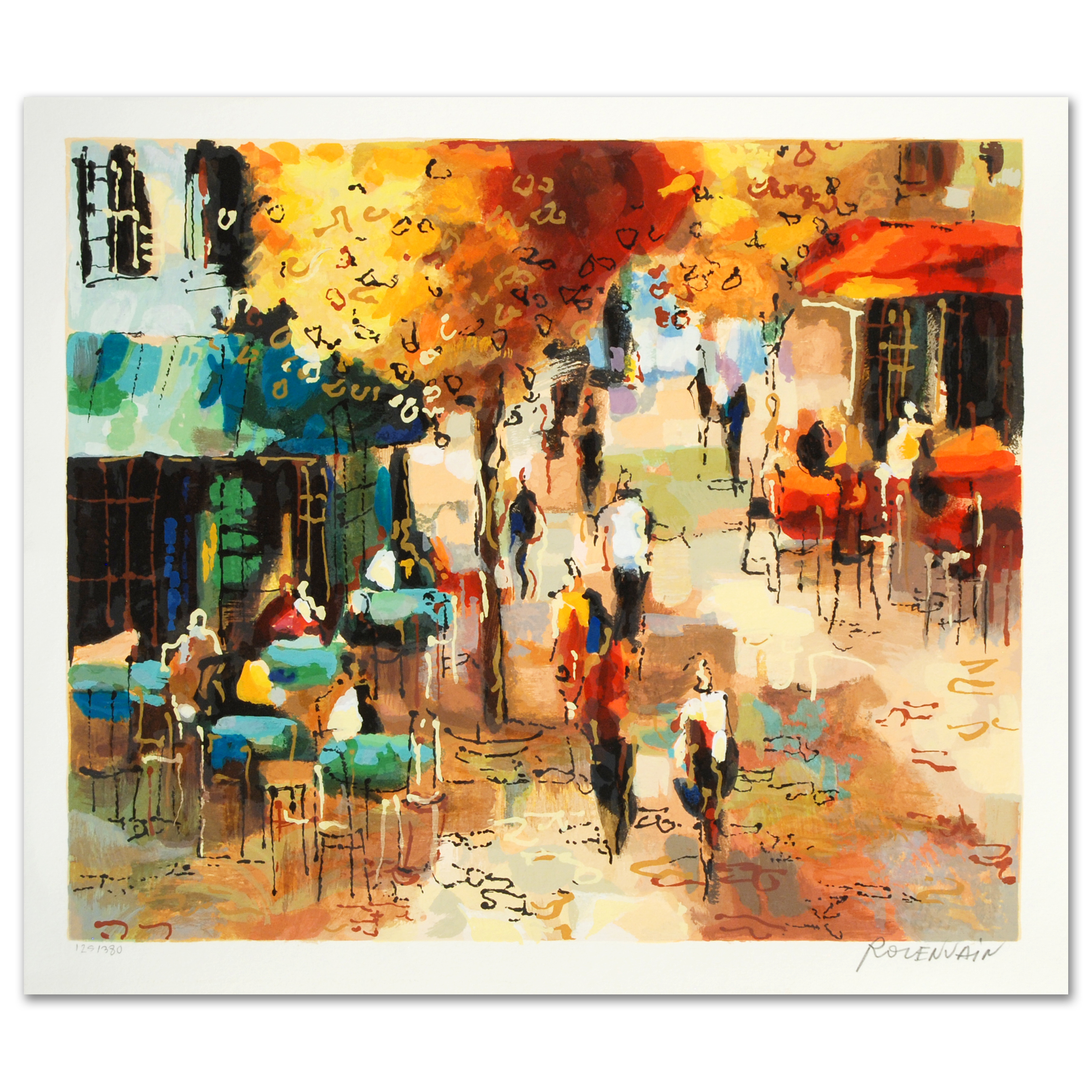 Michael Rozenvain "The Coffee Strip" Limited Edition Serigraph on Paper