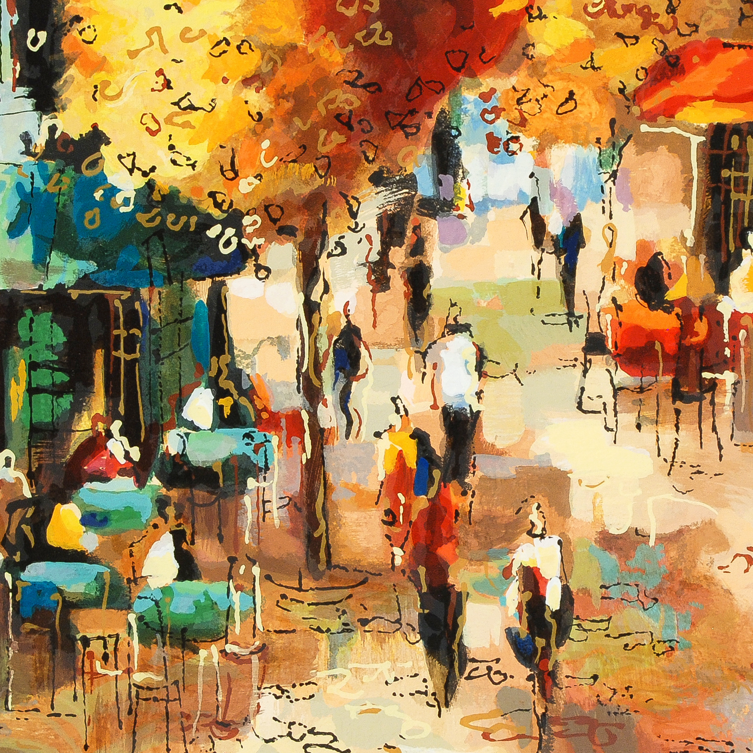 Michael Rozenvain "The Coffee Strip" Limited Edition Serigraph on Paper