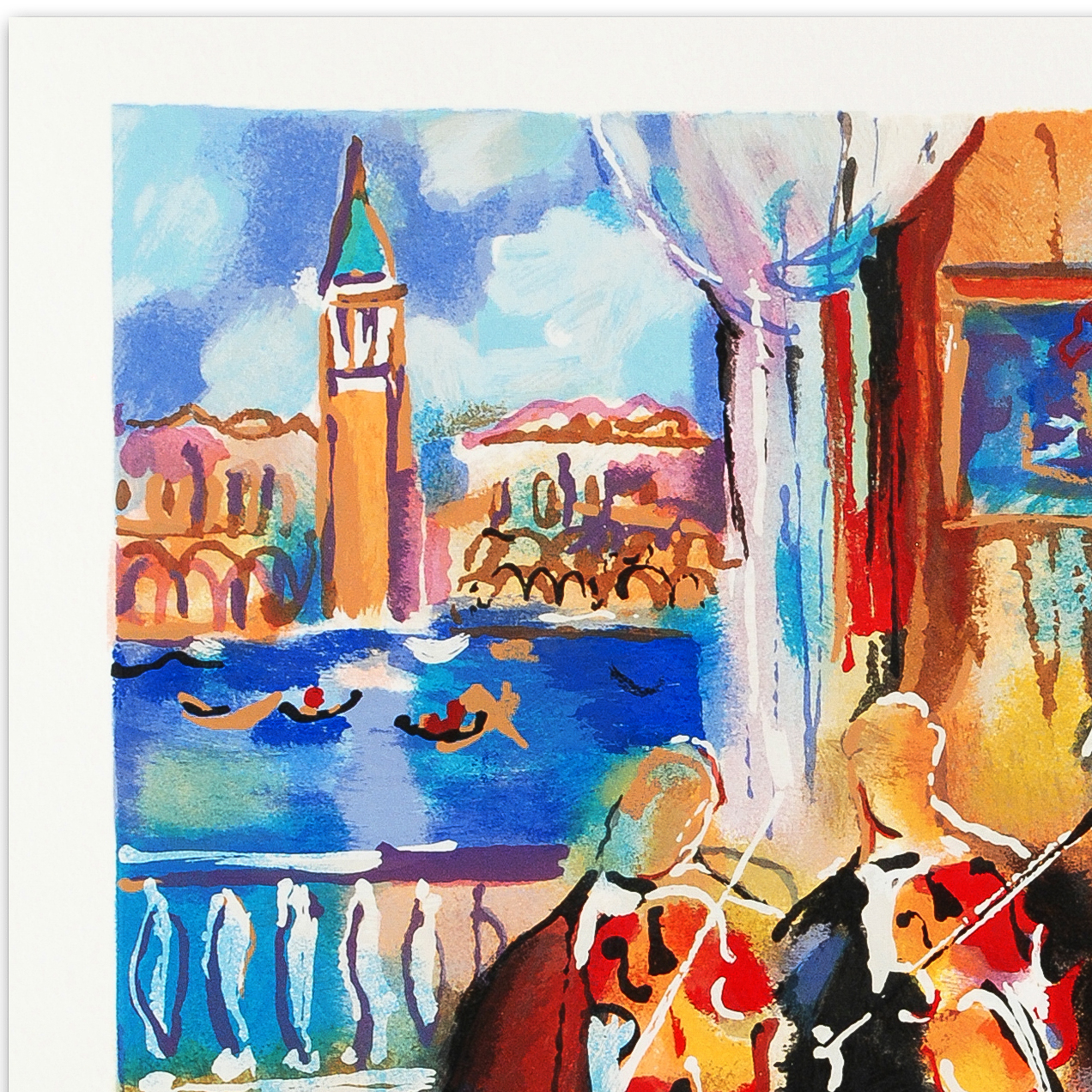 Michael Rozenvain Limited Edition Serigraph on Paper "Venetian Melody"
