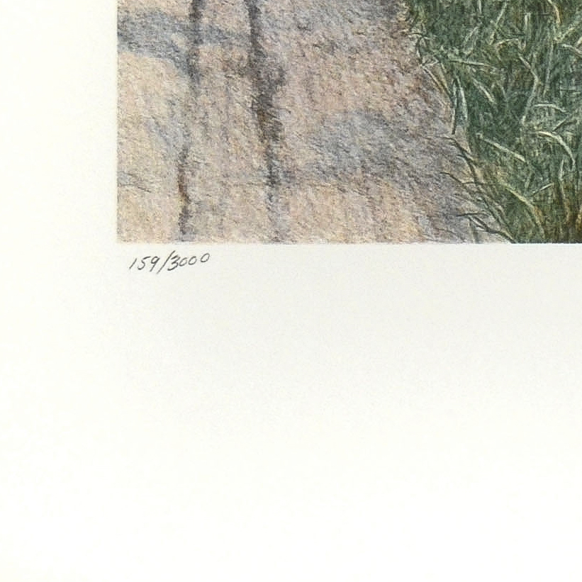 Helen Rundell Signed Limited Edition Lithograph "Round the Bend"