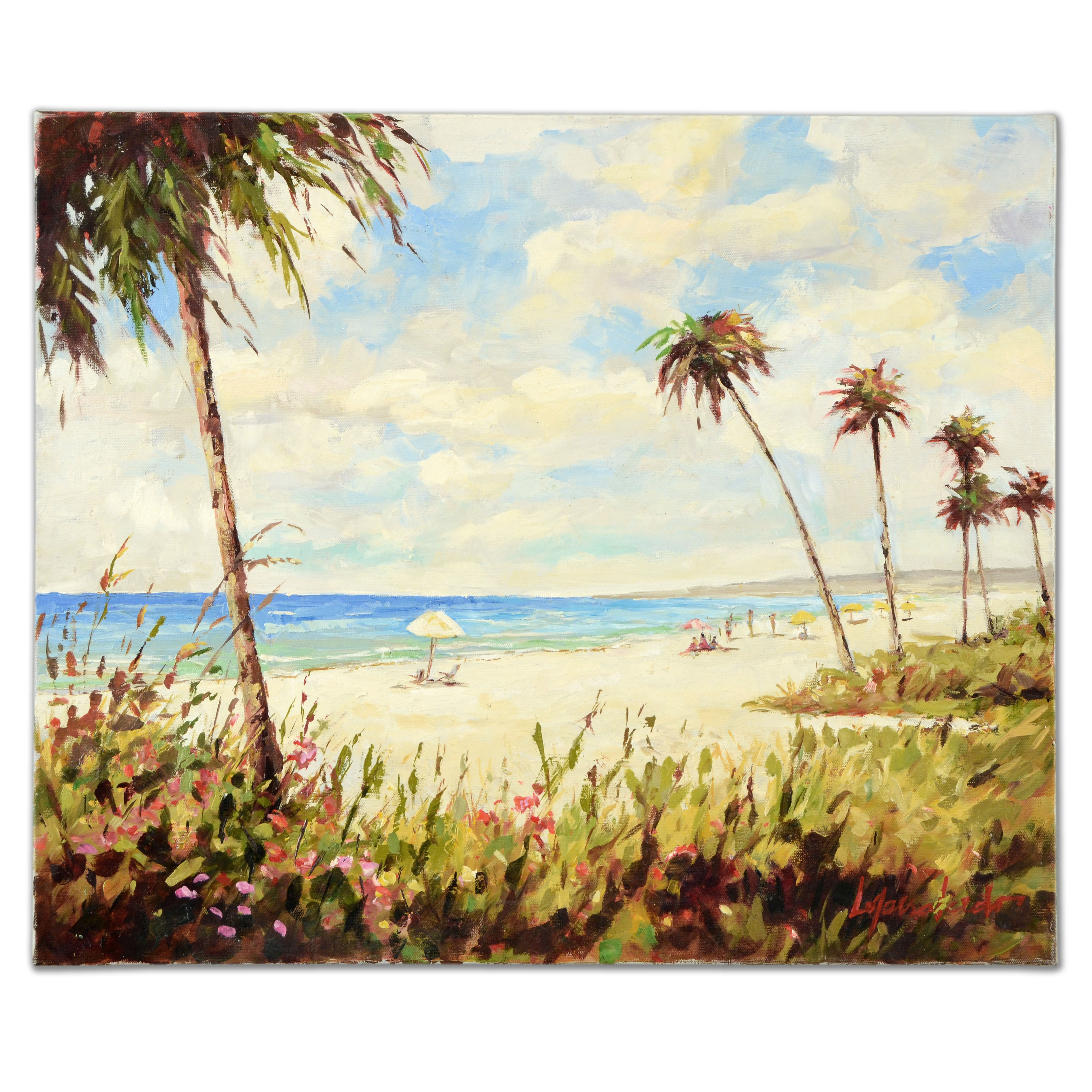 Jose Francisco Lopez Salcedo Original Oil Painting