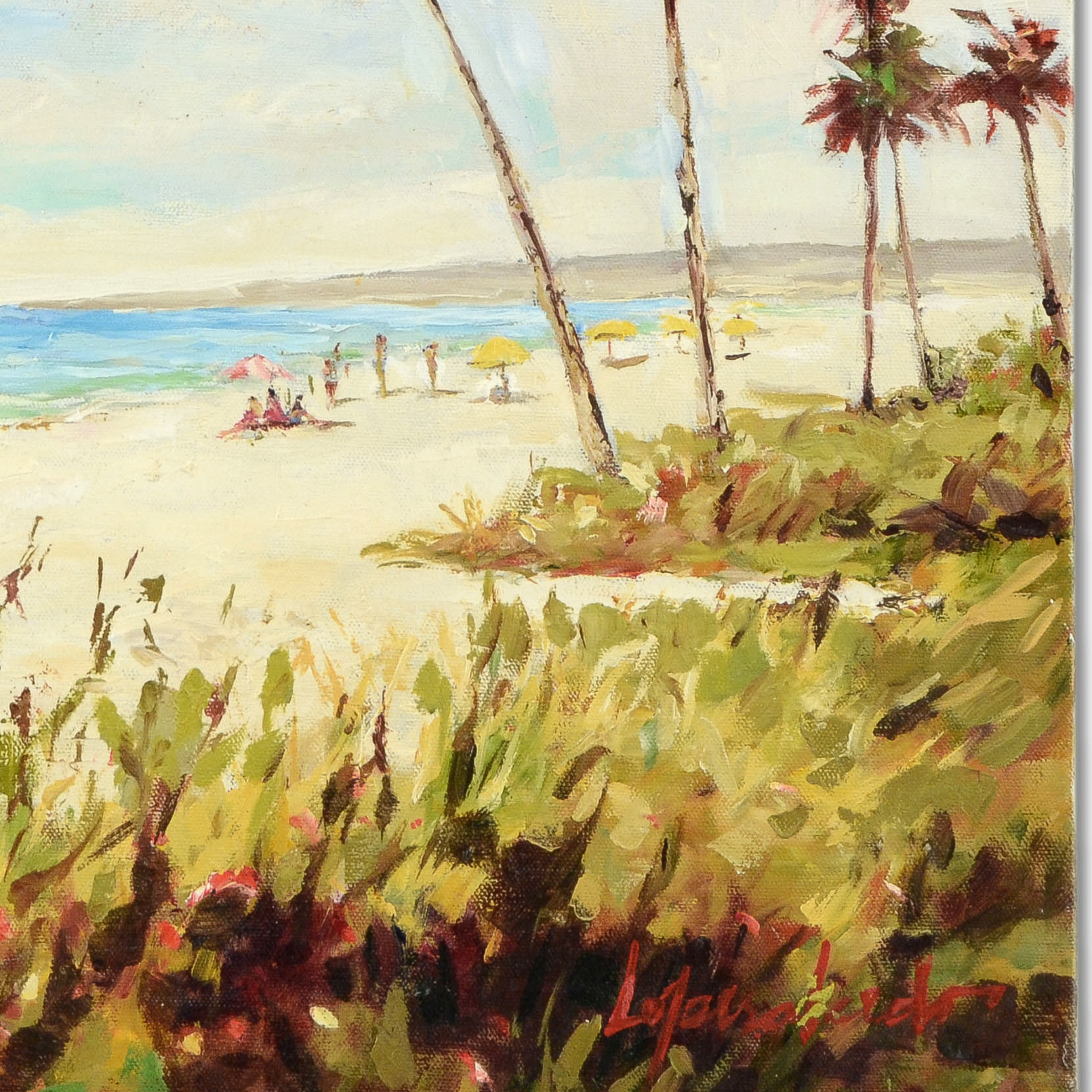 Jose Francisco Lopez Salcedo Original Oil Painting