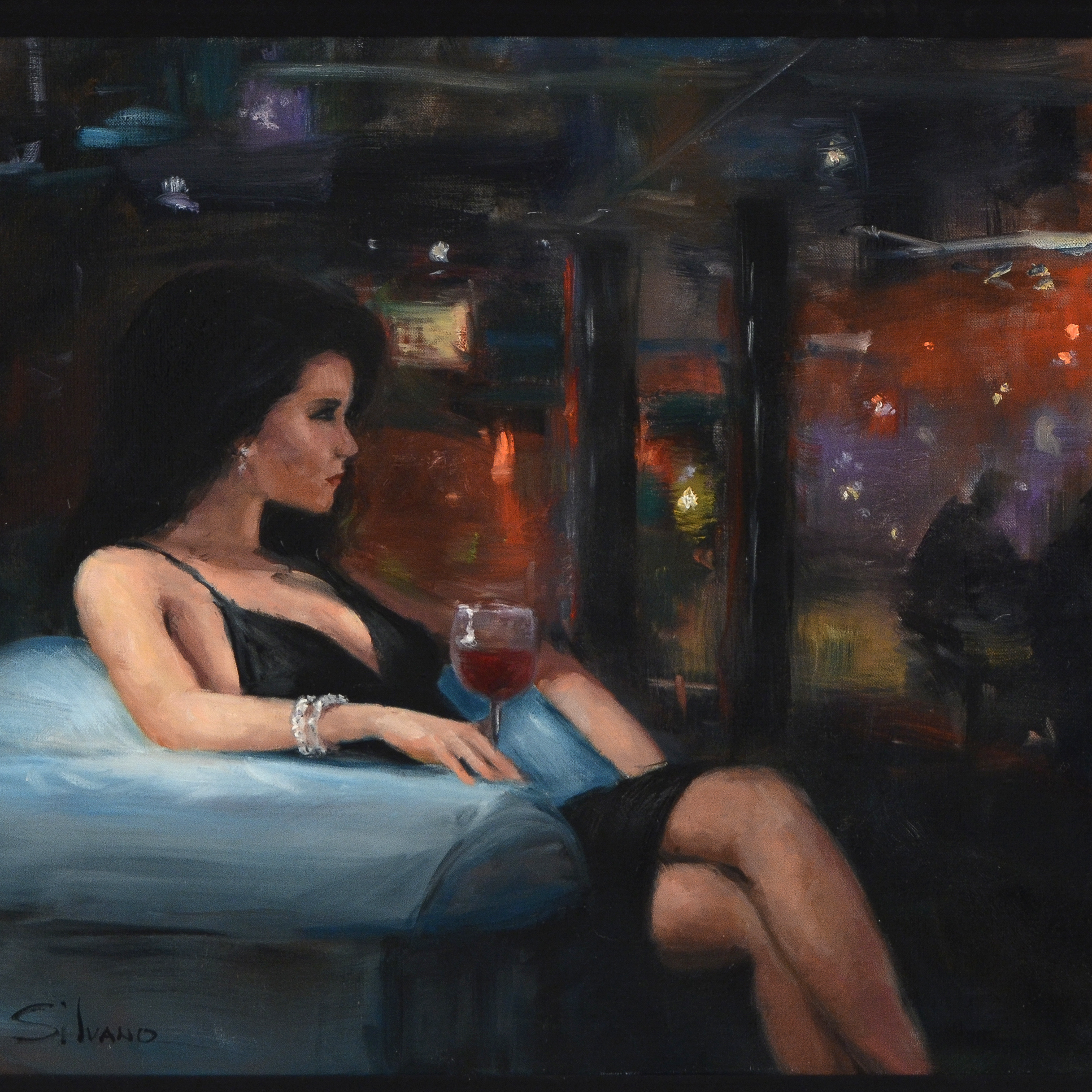 Vincent Silvano Original Oil Painting on Canvas, Untitled