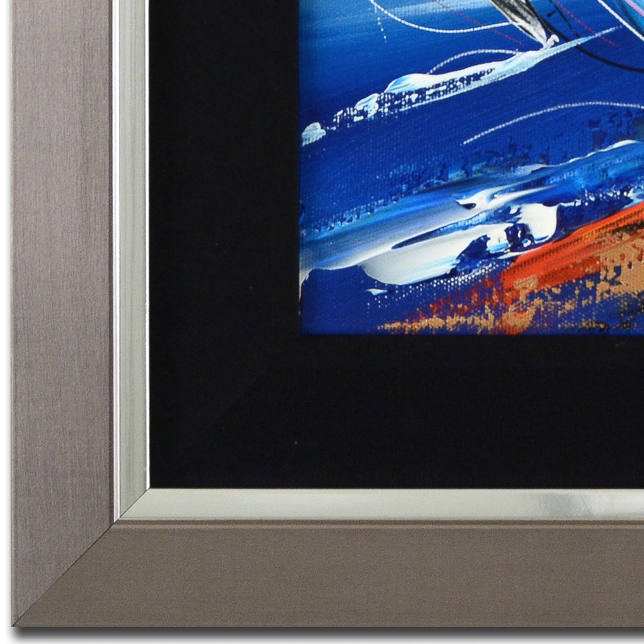 Natalia Sinkovsky Original Acrylic on Canvas Painting "Powerful Blue"