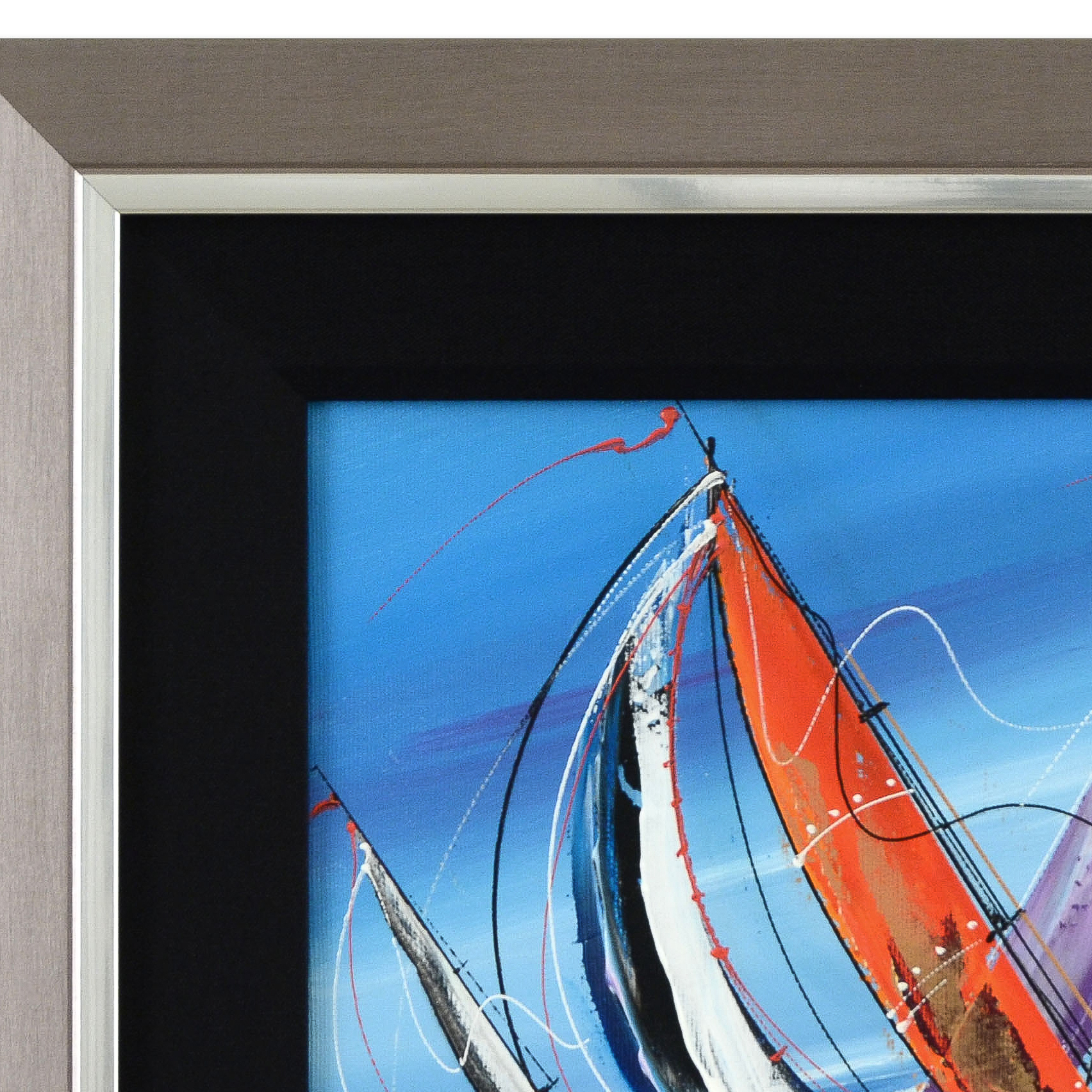 Natalia Sinkovsky Original Acrylic on Canvas Painting "Powerful Blue"