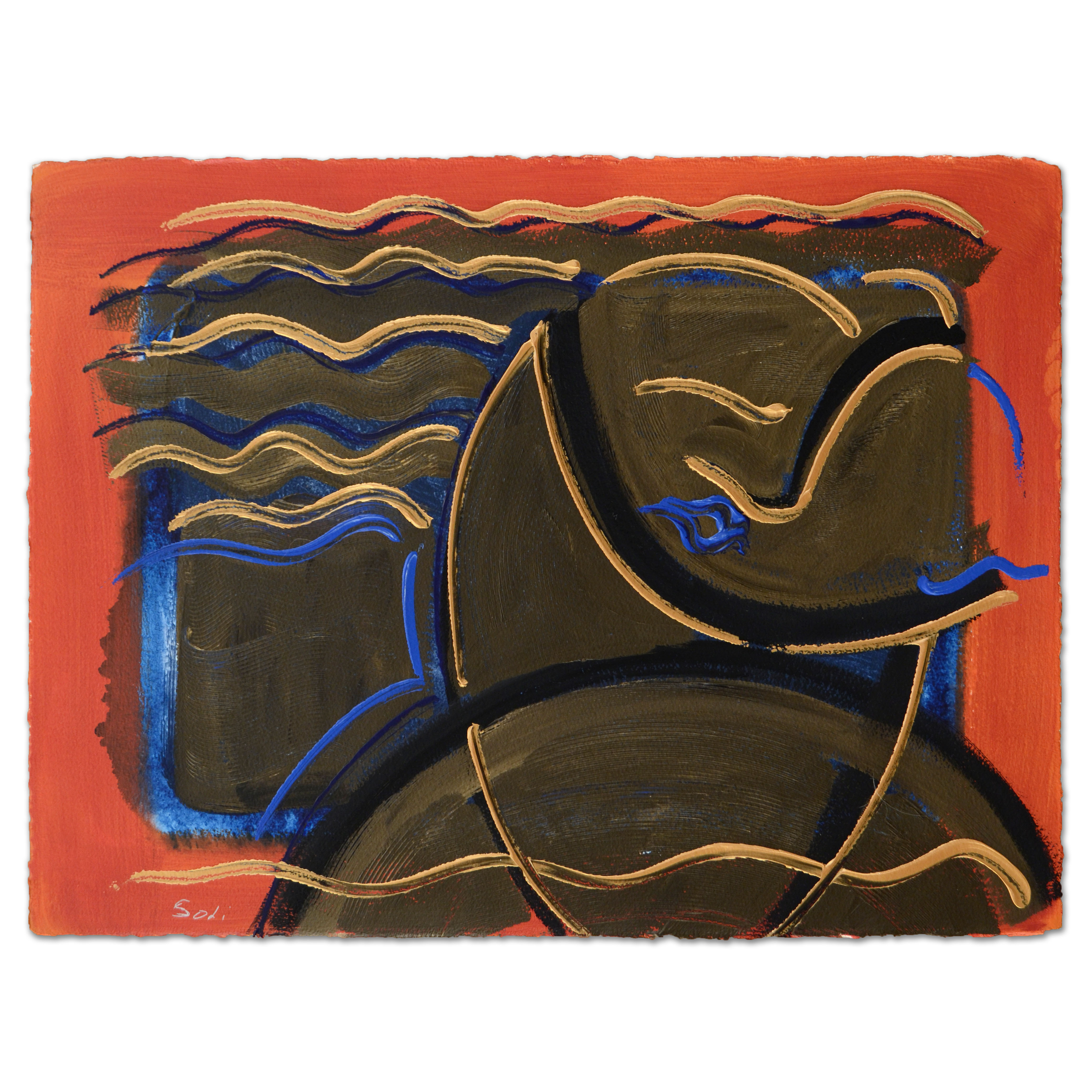 Gaylord Soli Original Mixed Media Acrylic Painting