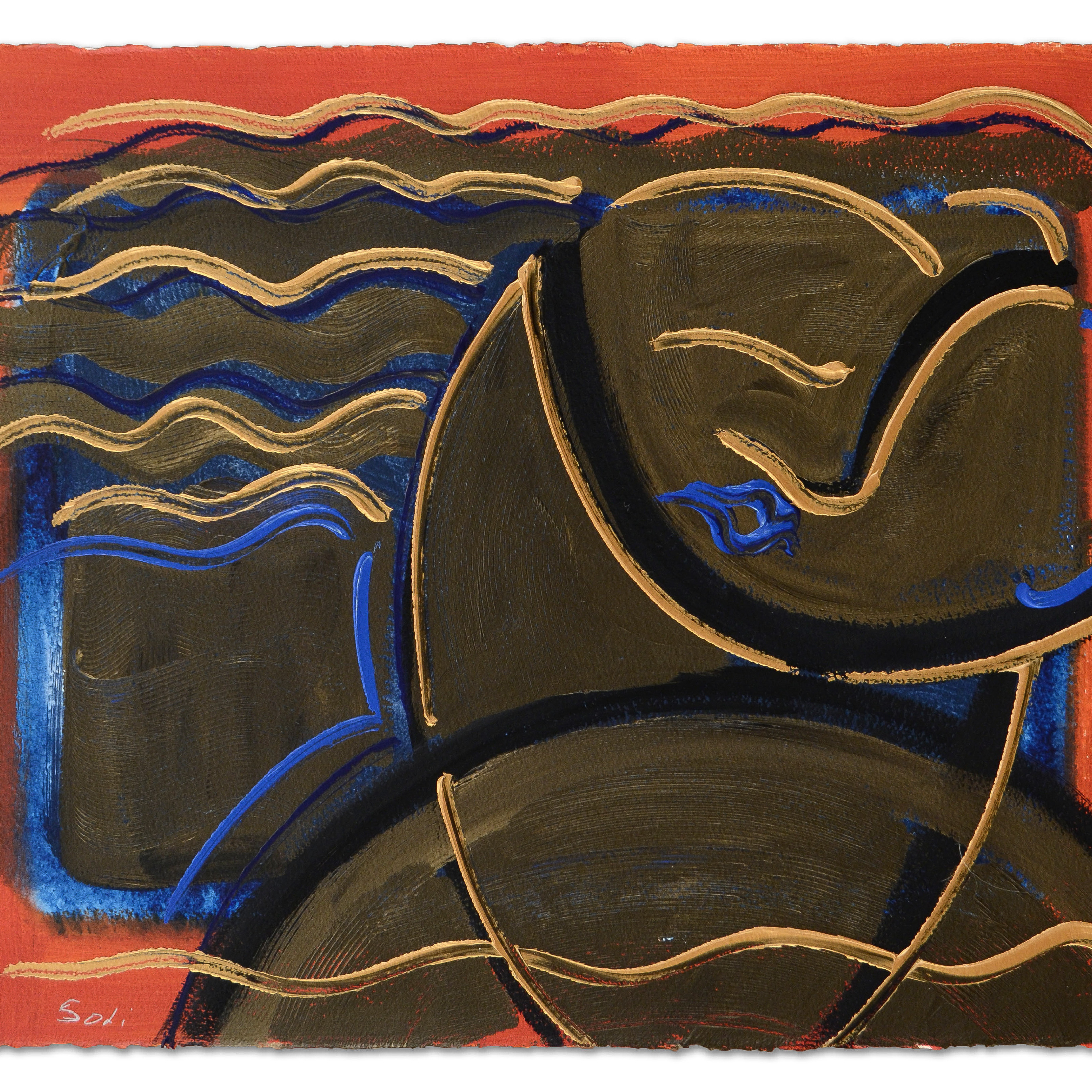 Gaylord Soli Original Mixed Media Acrylic Painting