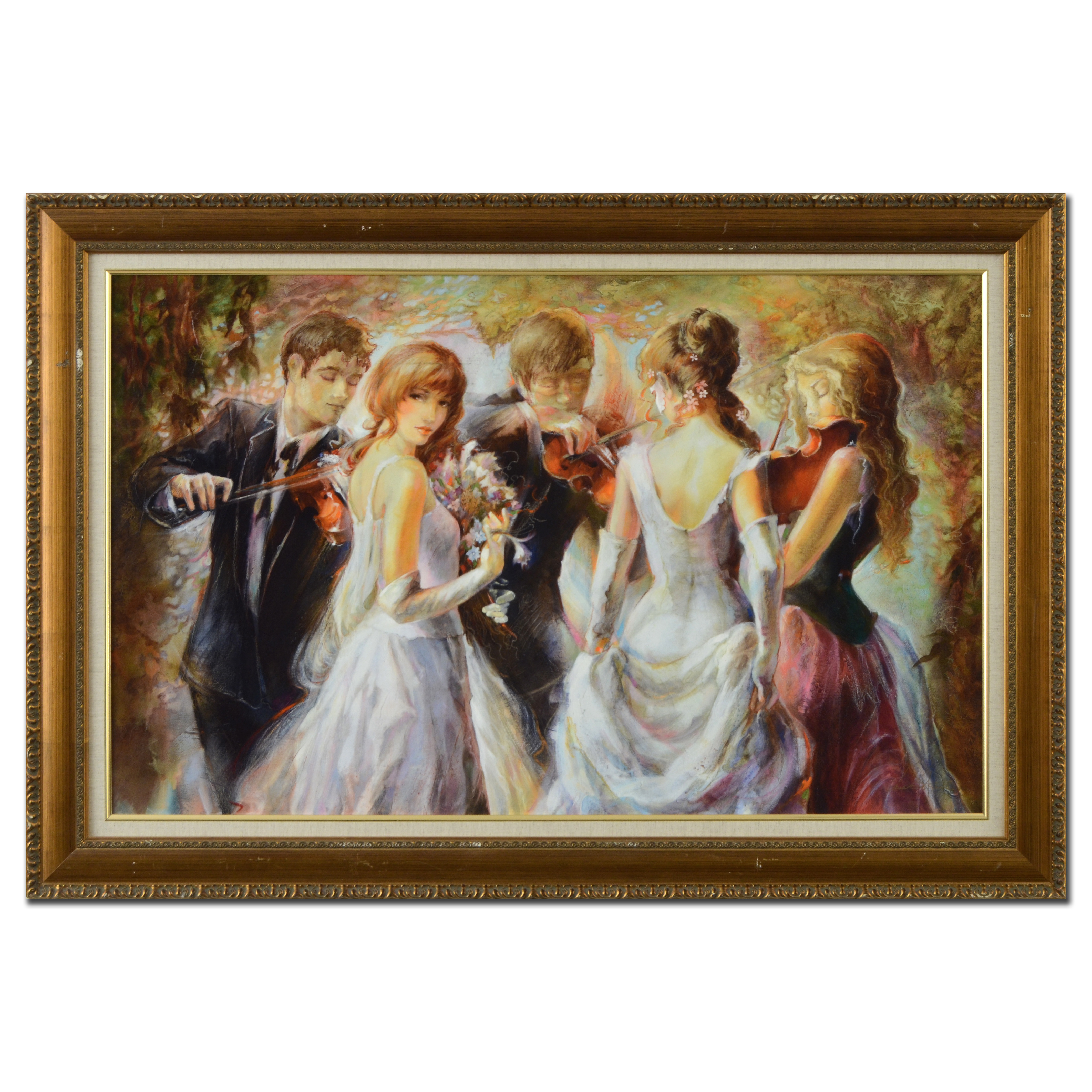 Lena Sotskova Limited Edition Hand Embellished Giclée on Canvas "Sunrise"