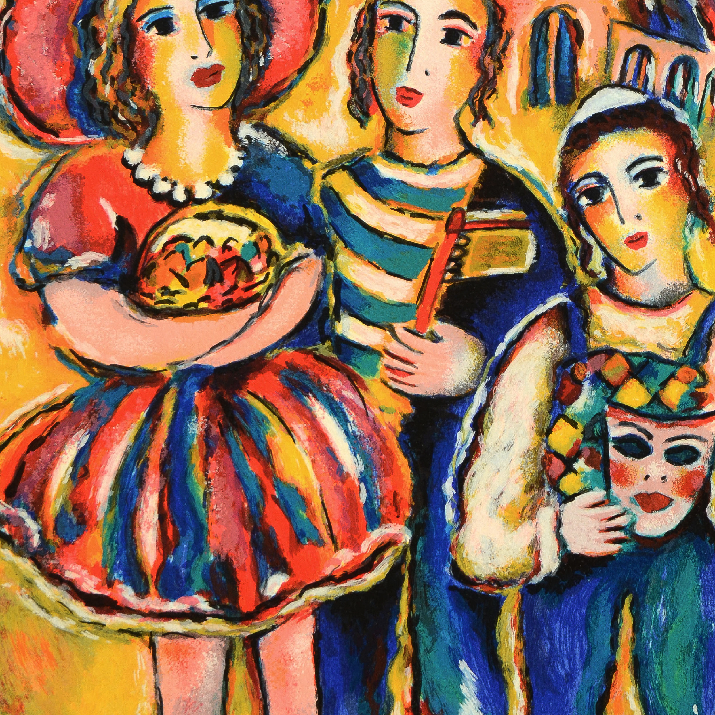 Zany Steynovitz  Limited Edition Serigraph "Purim"