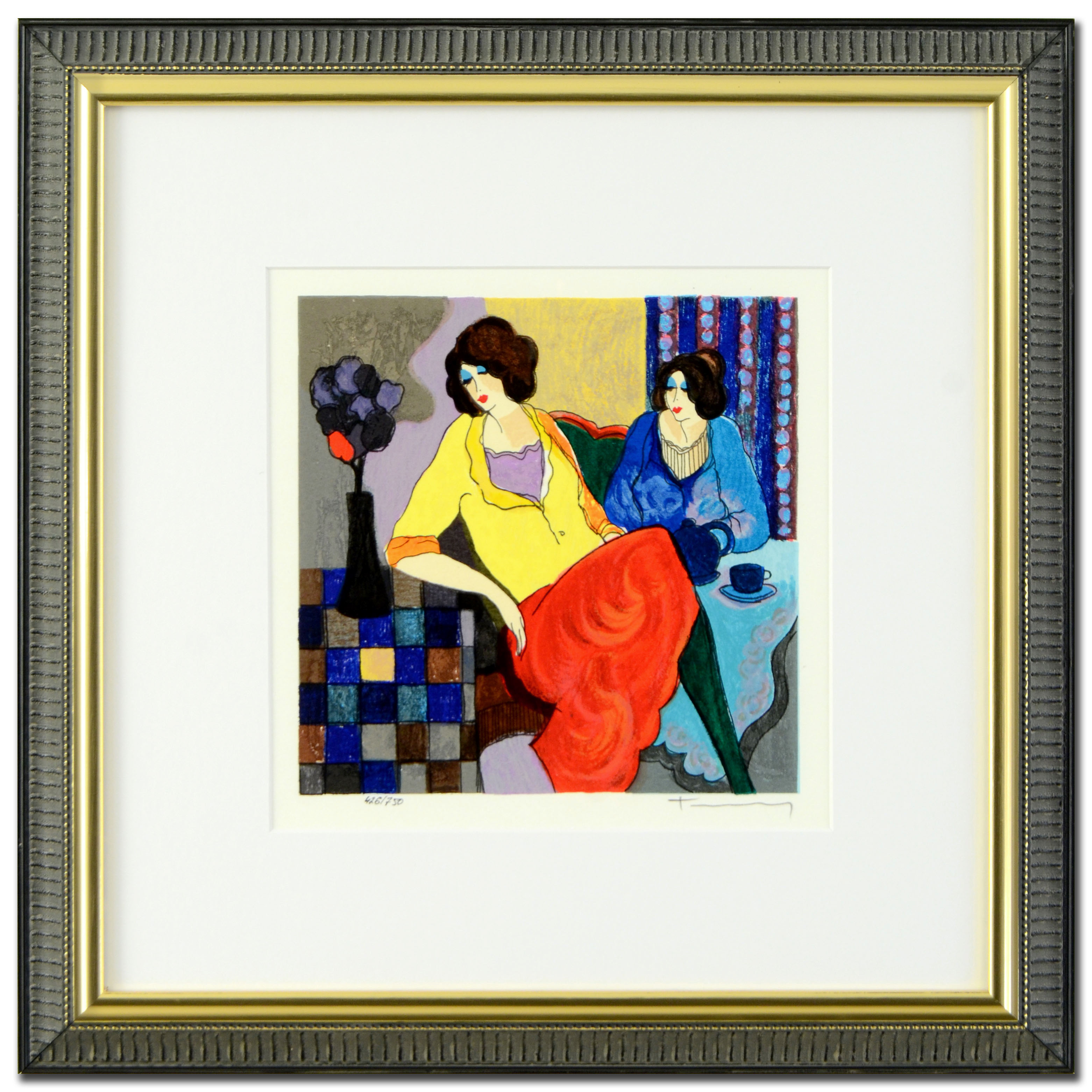Itzhak Tarkay Limited Edition Serigraph "Sisters"