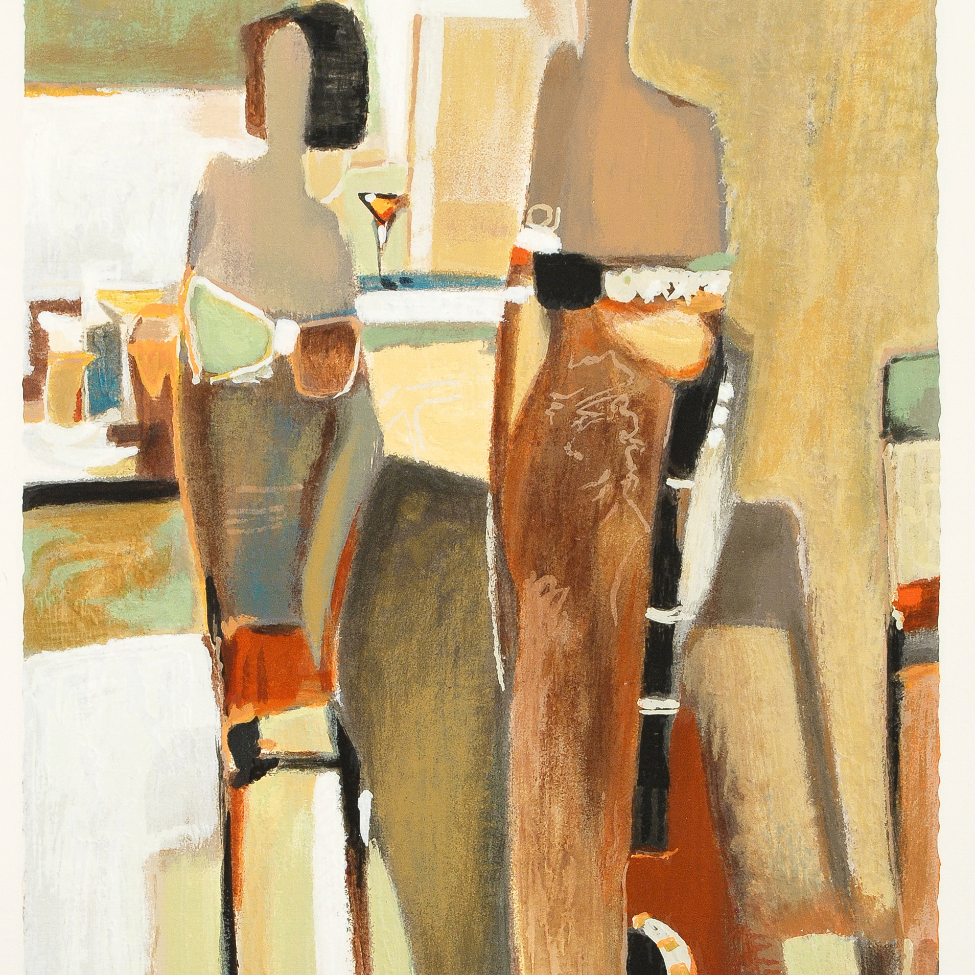 Yuri Tremler Signed Limited Edition Serigraph "Bar Scene II"