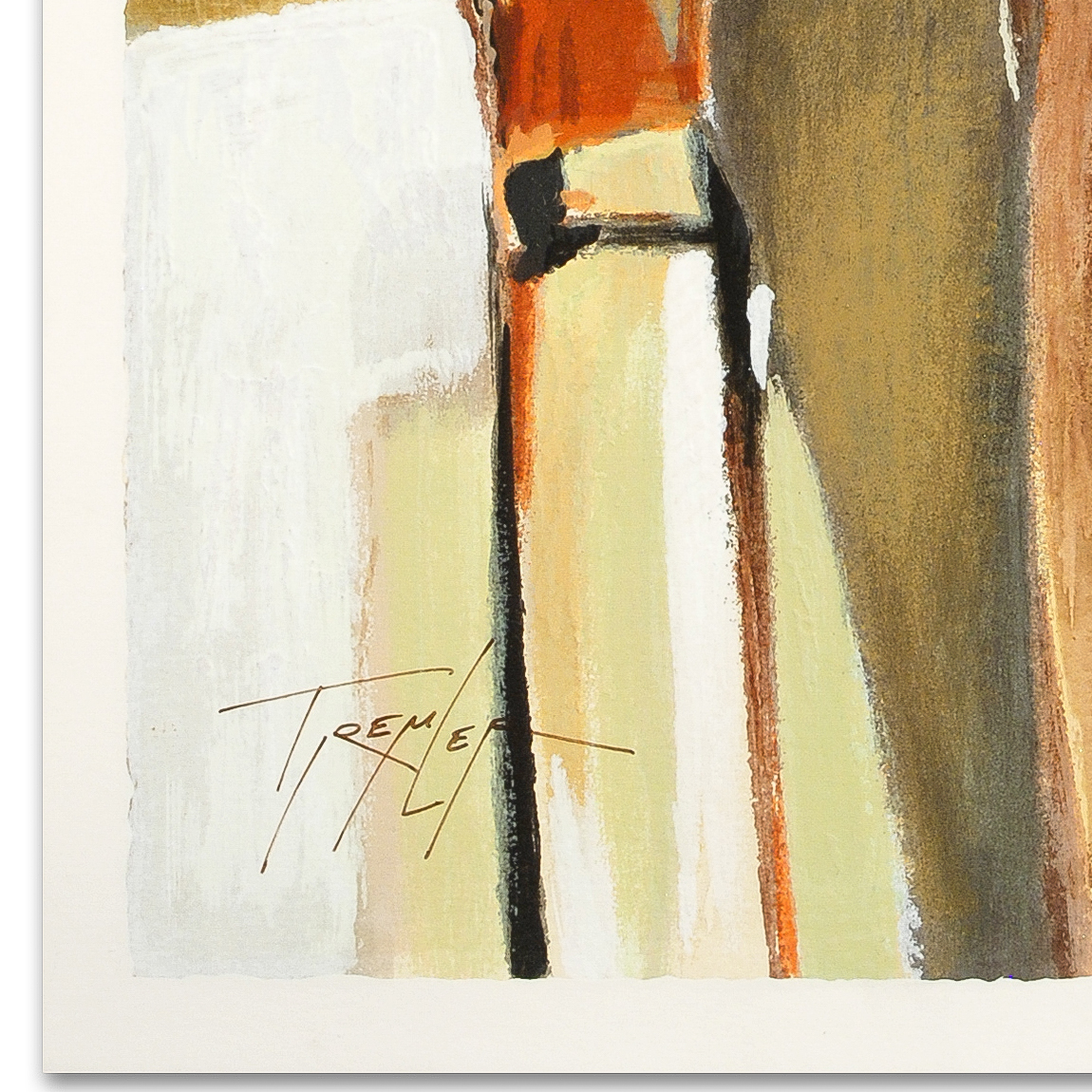 Yuri Tremler Signed Limited Edition Serigraph "Bar Scene II"