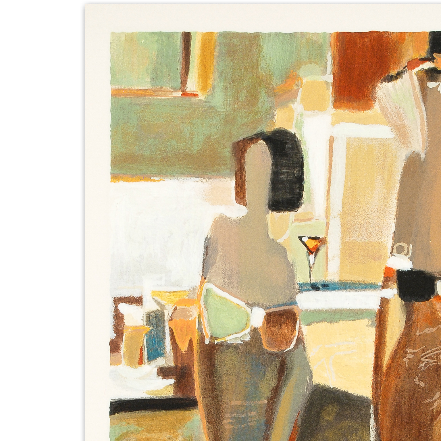 Yuri Tremler Signed Limited Edition Serigraph "Bar Scene II"