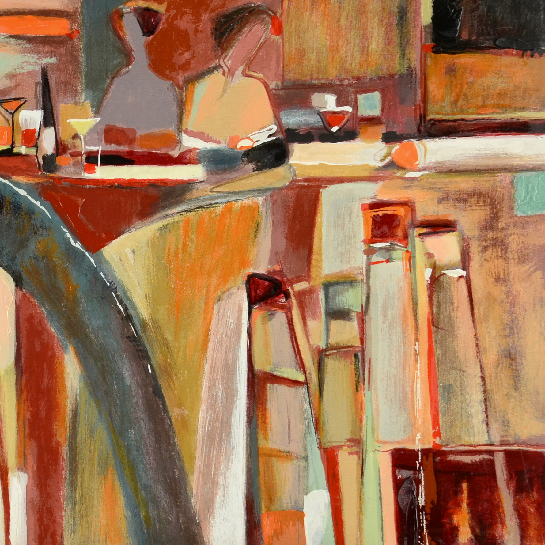 Yuri Tremler Signed H.C. Numbered Serigraph on Wood Panel "Girlfriends"