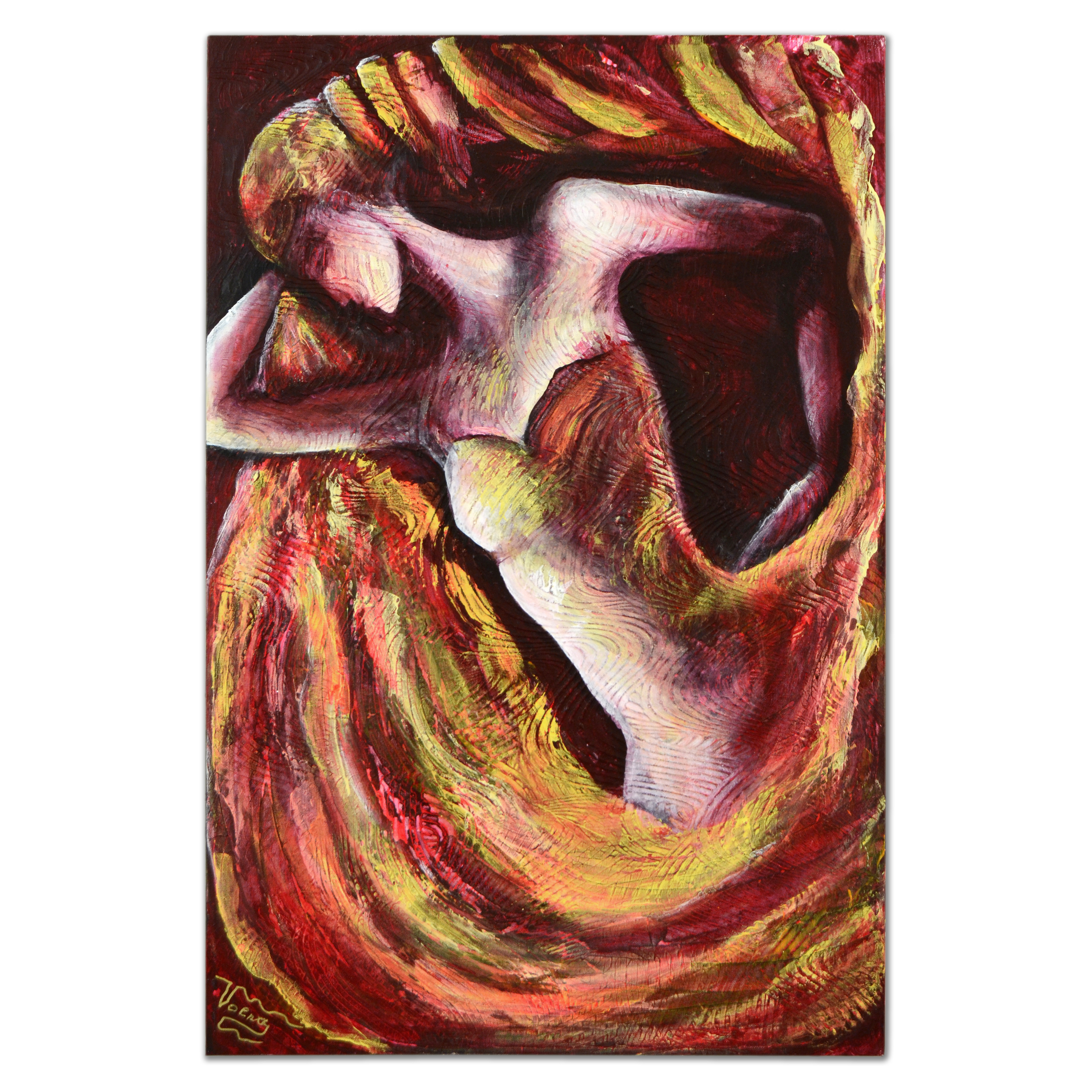 Nadia Volna Original Signed Acrylic Painting