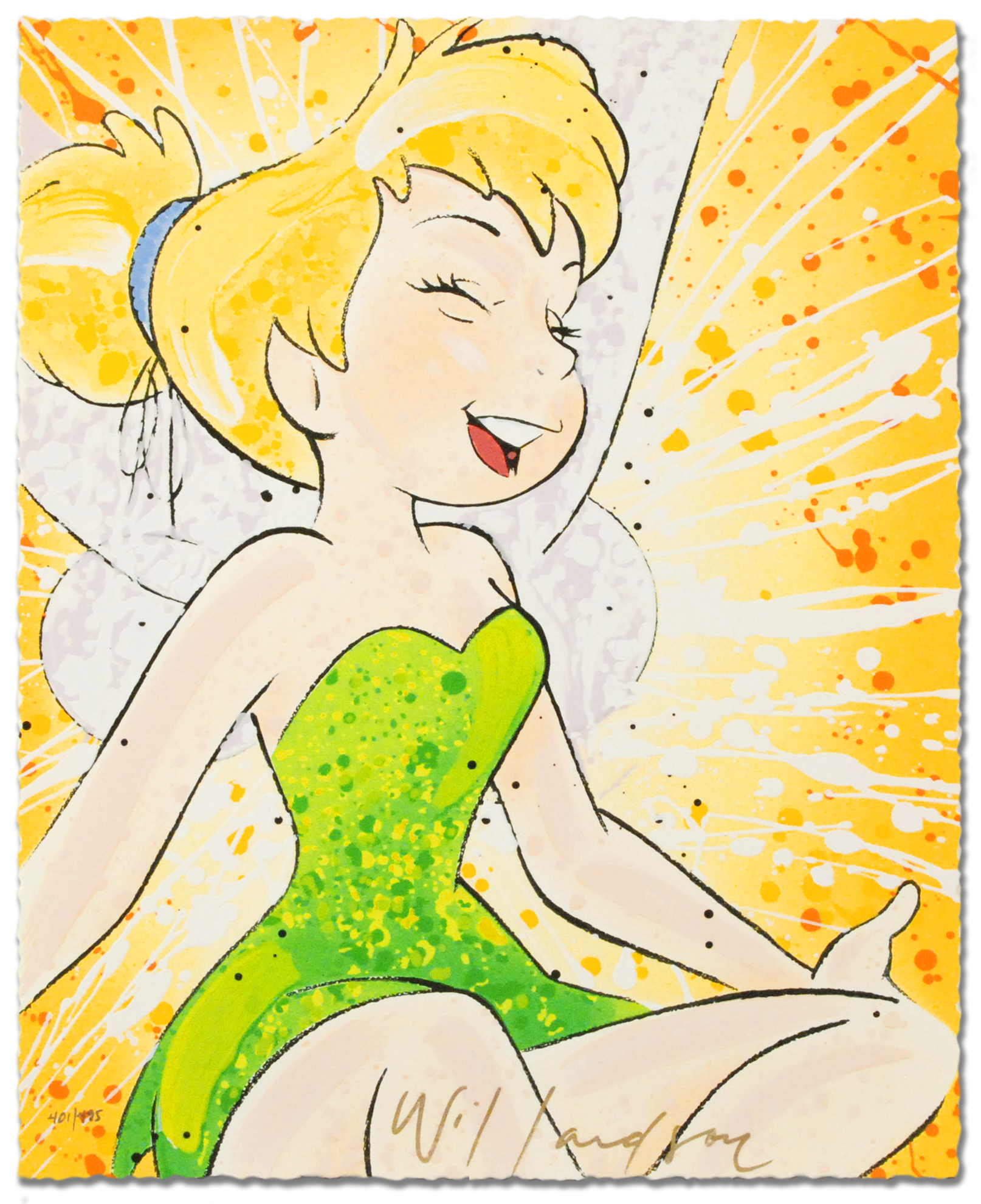 David Willardson Disney Limited Edition Serigraph on Paper "Keeping It Light"