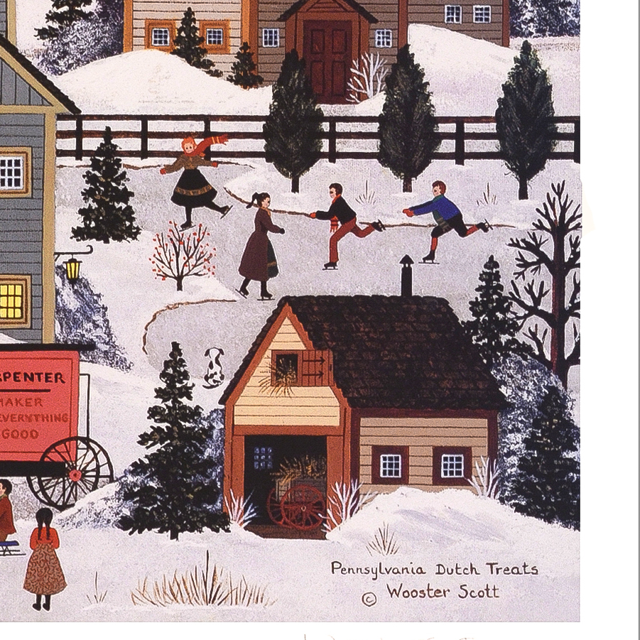 Jane Wooster Scott Signed Limited Edition Lithograph "Pennsylvania Dutch Treats"