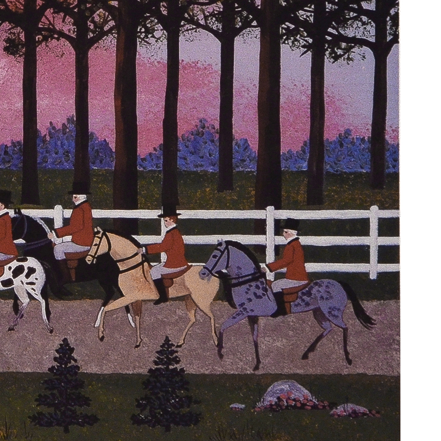 Jane Wooster Scott Signed Limited Edition Lithograph "Foxy Gives 'Em The Slip"