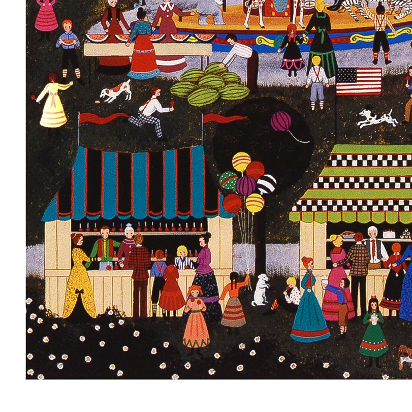 Jane Wooster Scott Signed Limited Edition Lithograph "Candied Apples and Candy Corn"
