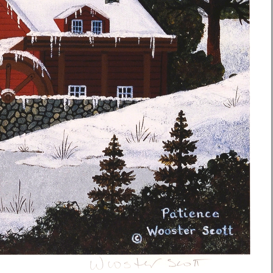 Jane Wooster Scott Signed Limited Edition Lithograph "Patience"