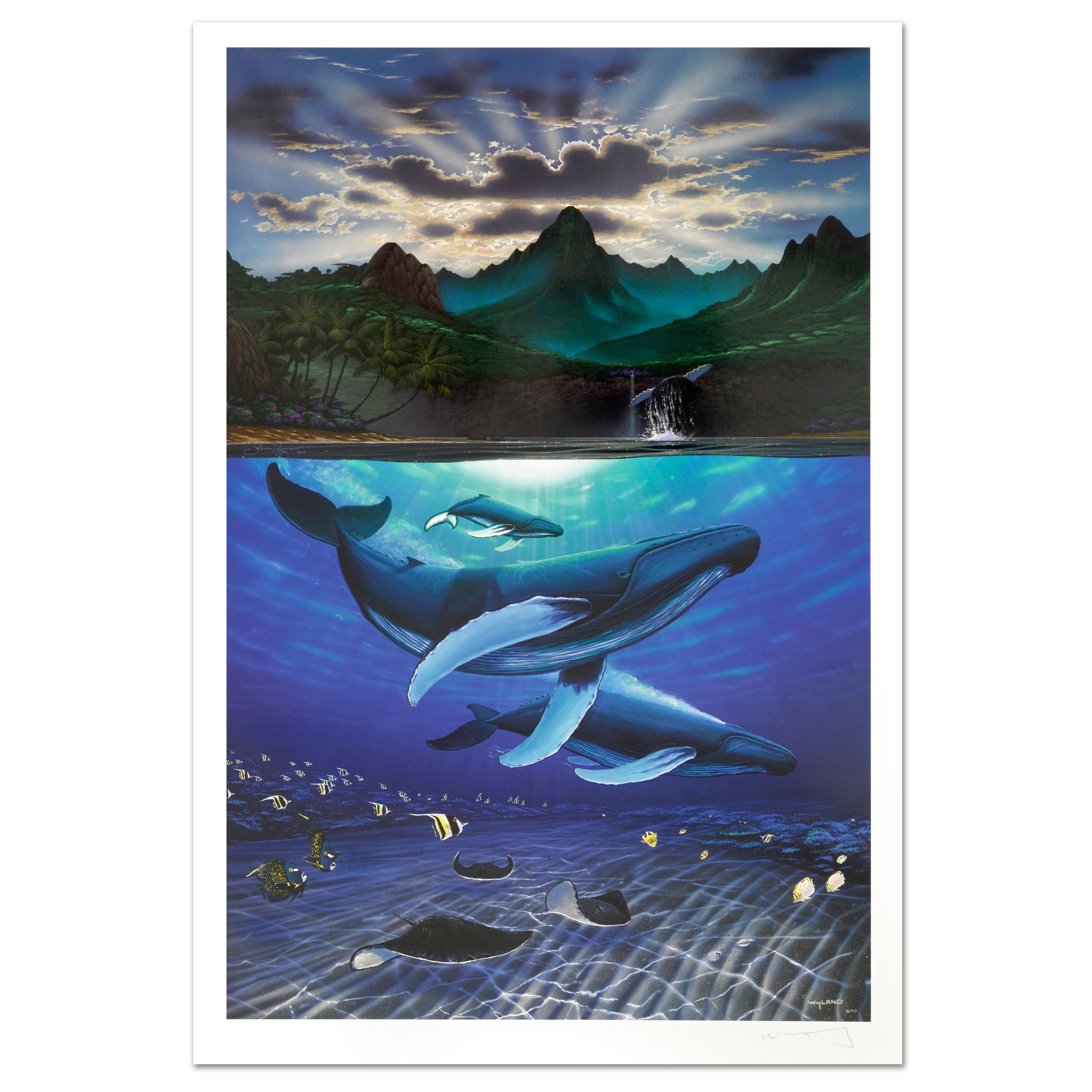 Wyland Signed Limited Edition Lithograph "Dawn of Creation"